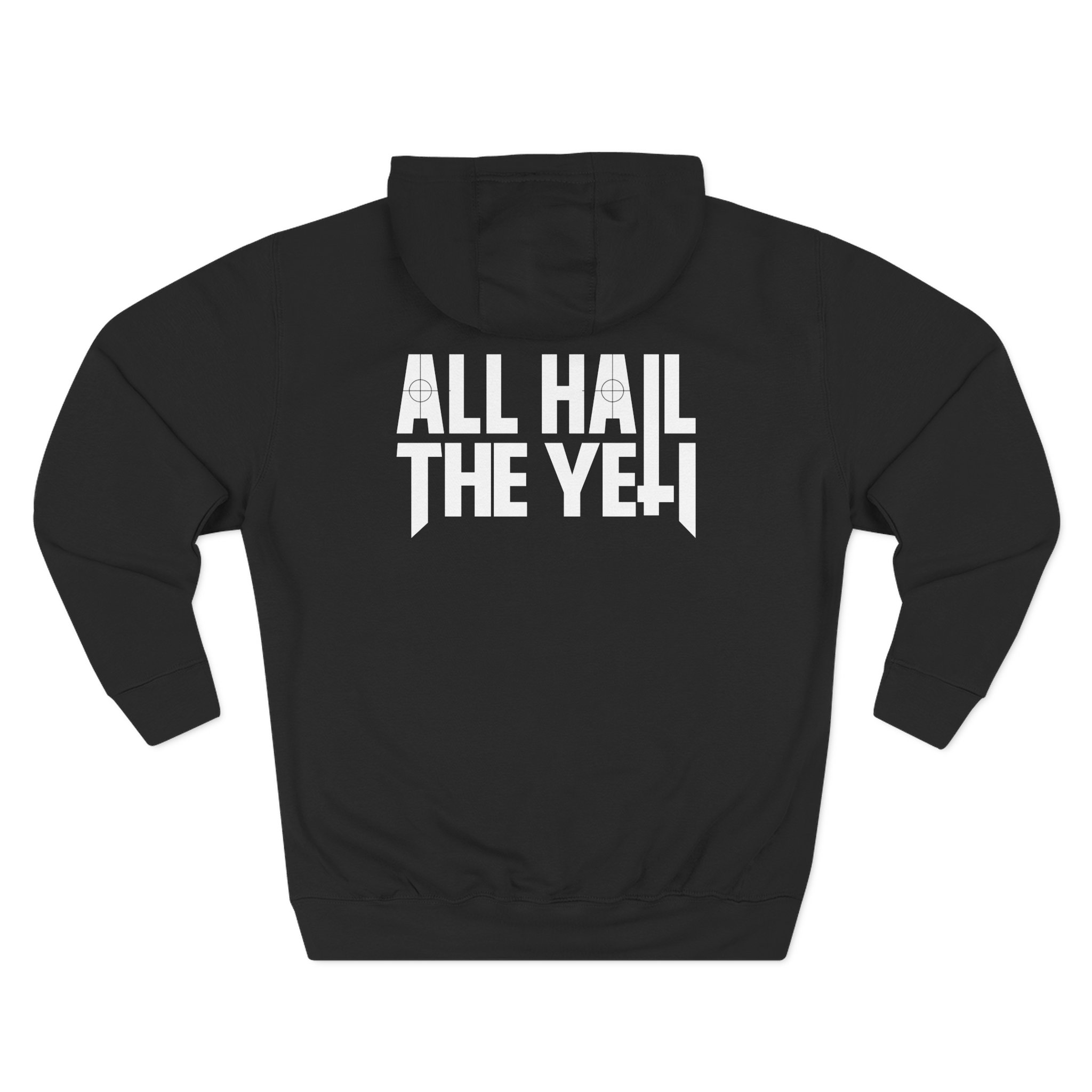 All Hail the Yeti Side Logo Three-Panel Fleece Hoodie