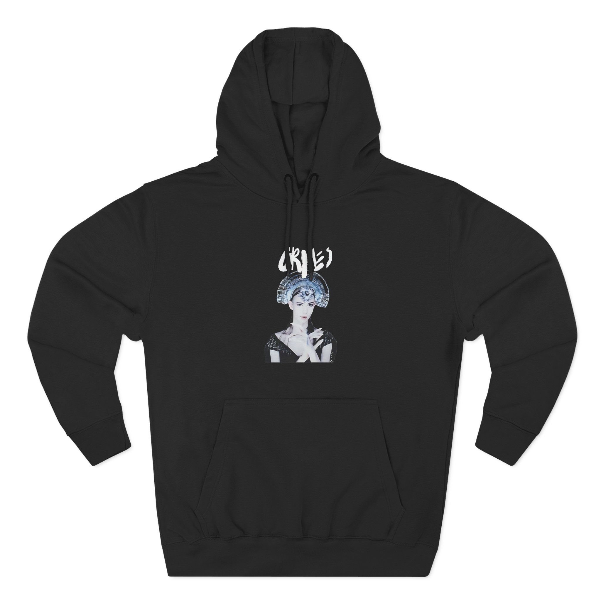 Grimes Head Dress Three-panel Fleece Hoodie