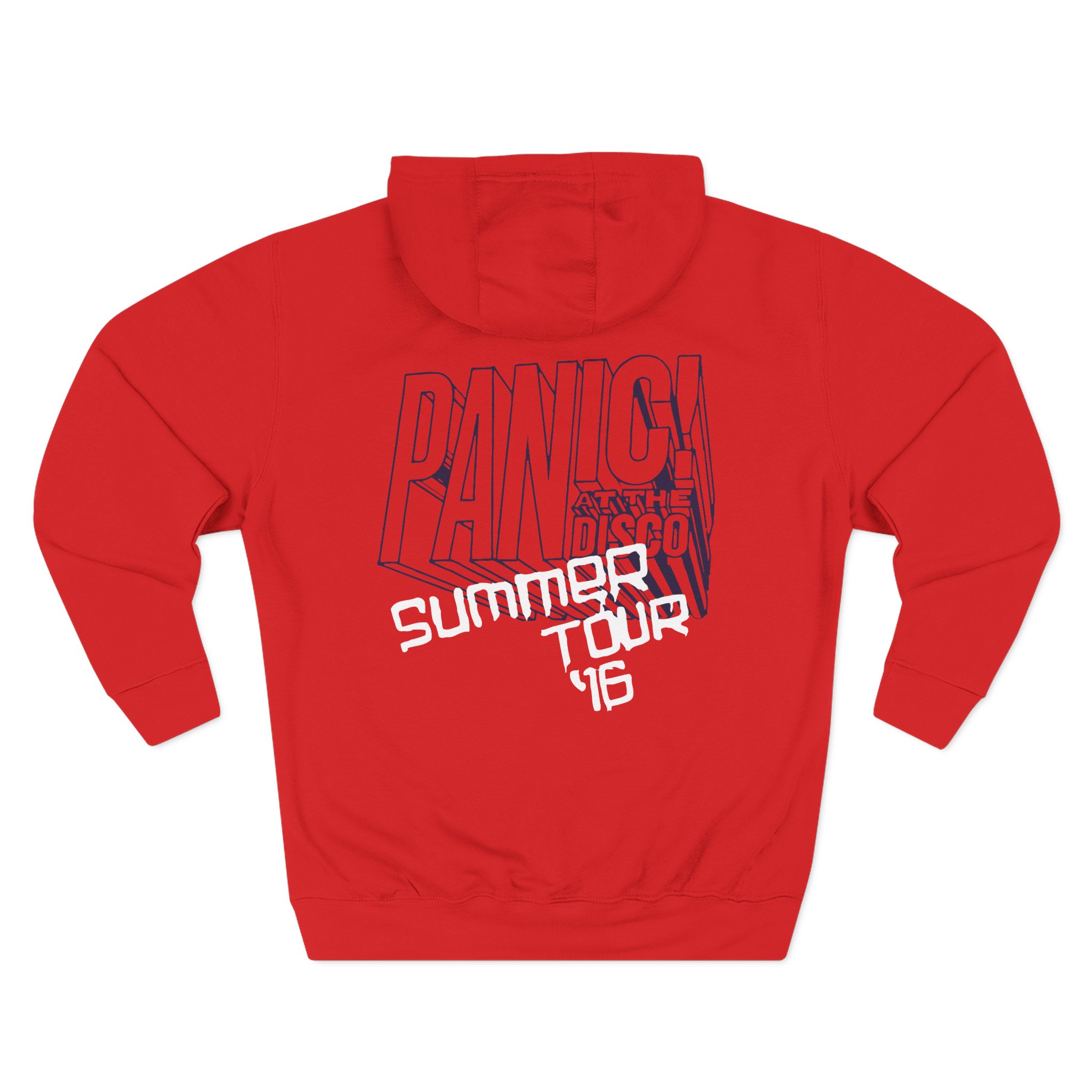 Panic at the Disco Big Block Winter Tour Three-Panel Fleece Hoodie