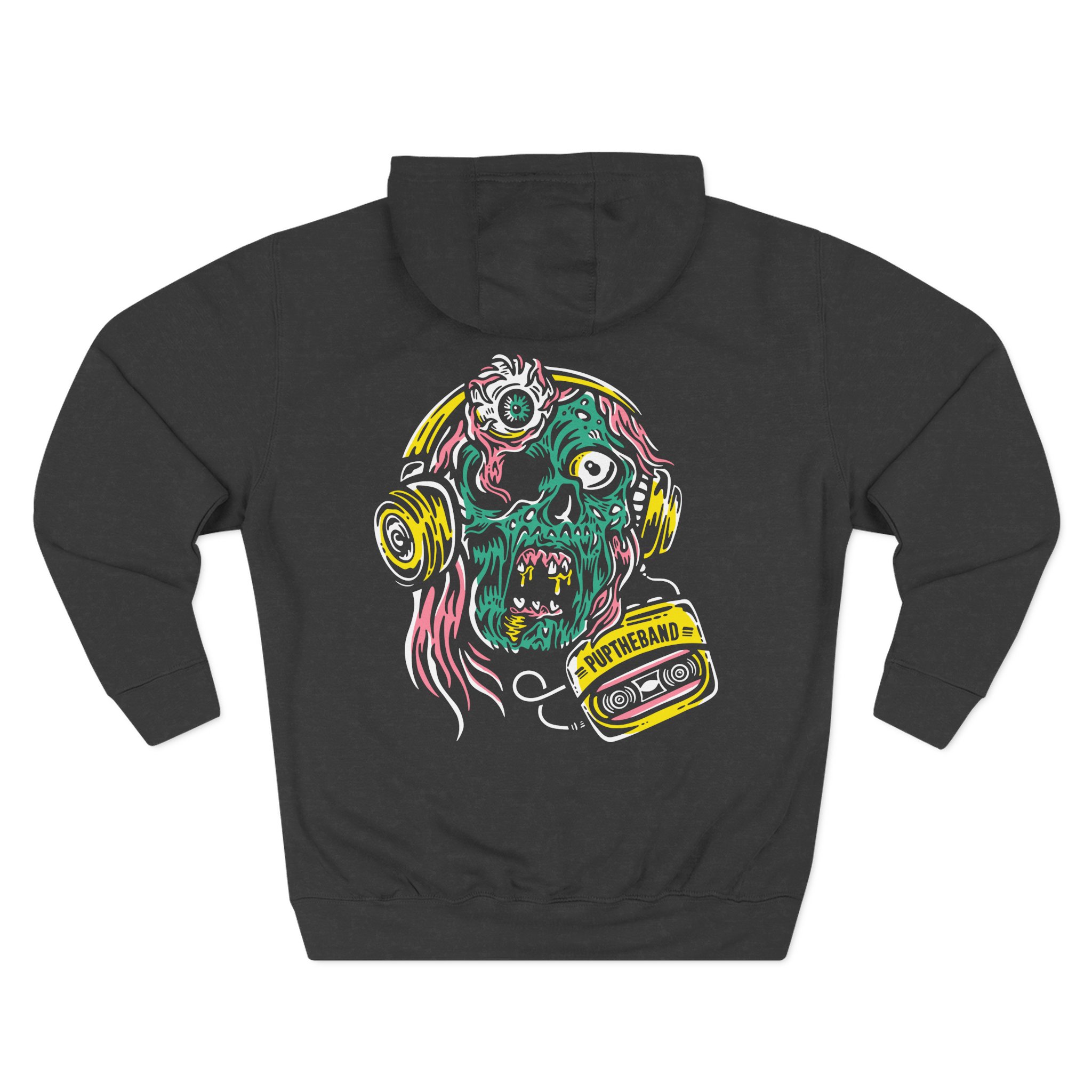 Pup Zombie Three-Panel Fleece Hoodie