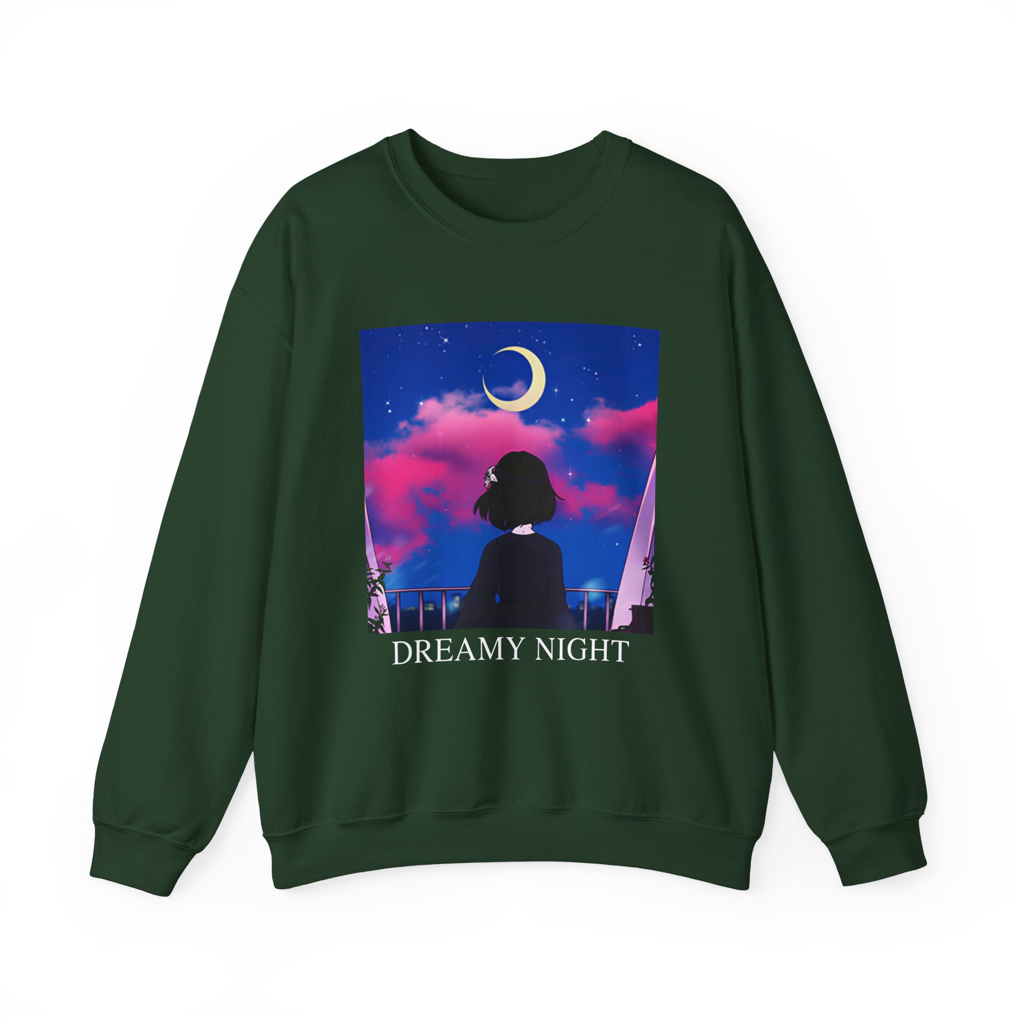 Lilypichu Dreamy Night Unisex Heavy Blendâ„¢ Crewneck Sweatshirt