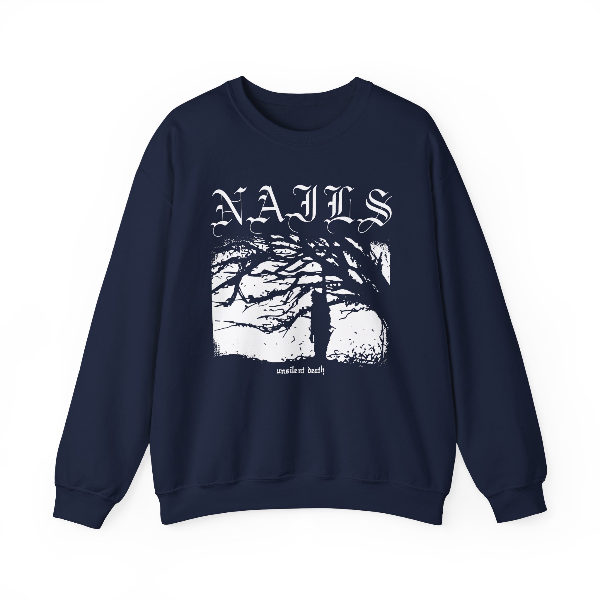 Nails Unsilent Death Unisex Heavy Blendâ„¢ Crewneck Sweatshirt