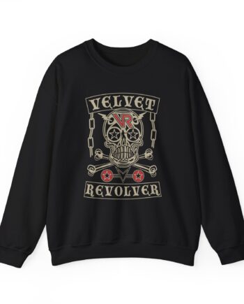 Velvet Revolver Velvet Skull Unisex Heavy Blend Crewneck Sweatshirt