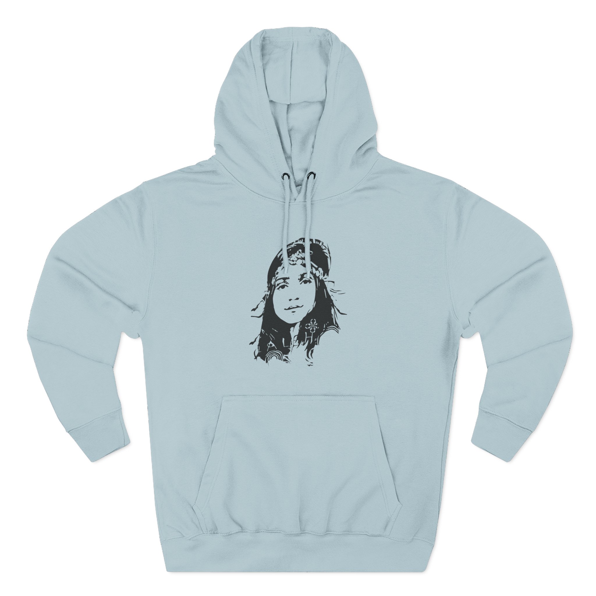 Laleh Three-Panel Fleece Hoodie