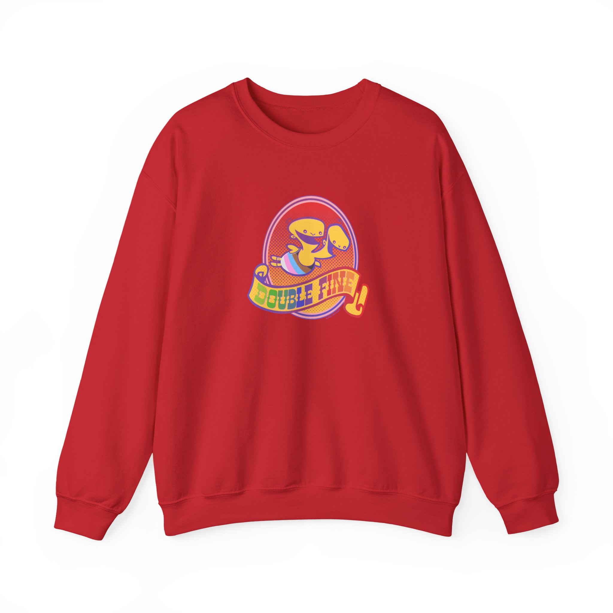 Double Fine Pride Unisex Heavy Blendâ„¢ Crewneck Sweatshirt