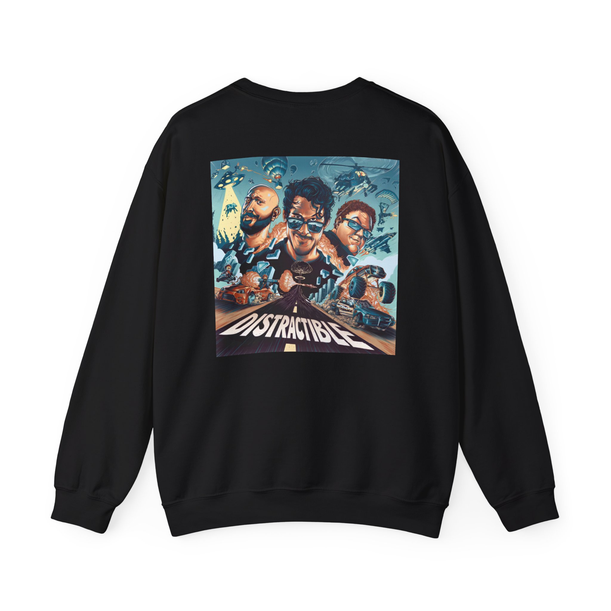 Distractible Unisex Heavy Blendâ„¢ Crewneck Sweatshirt