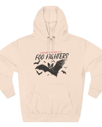 Foo Fighters Bat Three-Panel Fleece Hoodie