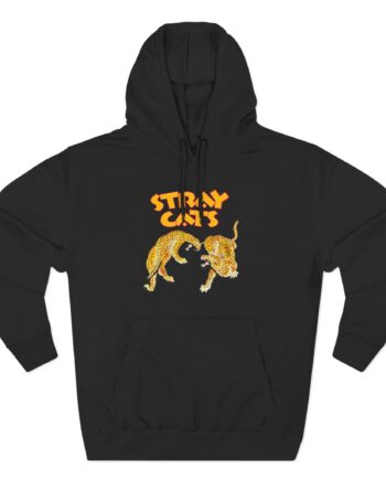 Stray Cats Cheetah Three-Panel Fleece Hoodie