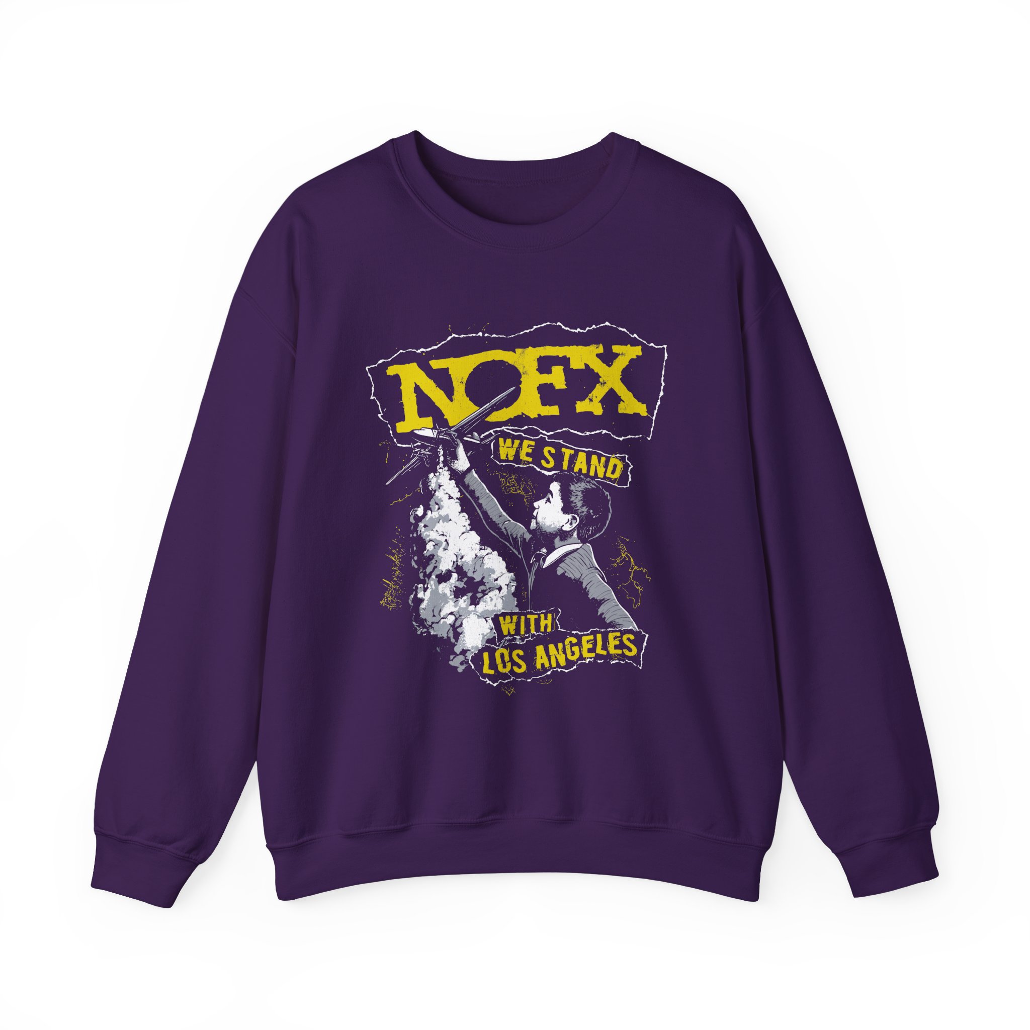 Nofx Fire Relief Unisex Heavy Blendâ„¢ Crewneck Sweatshirt
