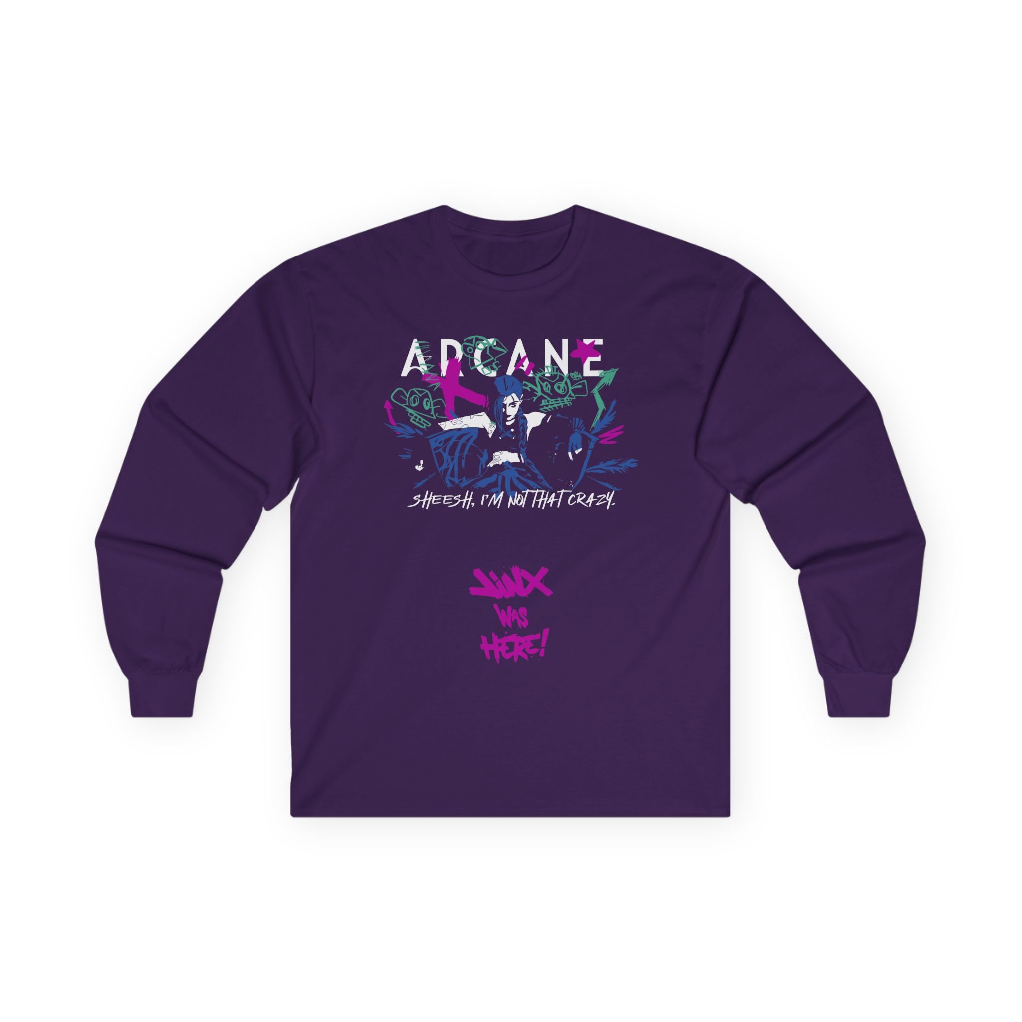 Jinx Arcane Unisex Ultra Cotton Long Sleeve Tee