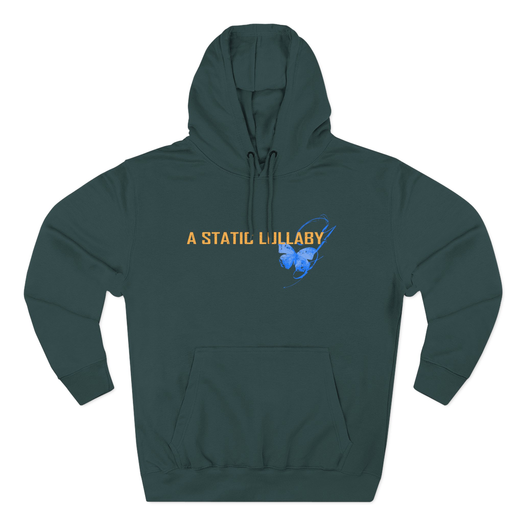 A Static Lullaby Butterfly Three-Panel Fleece Hoodie
