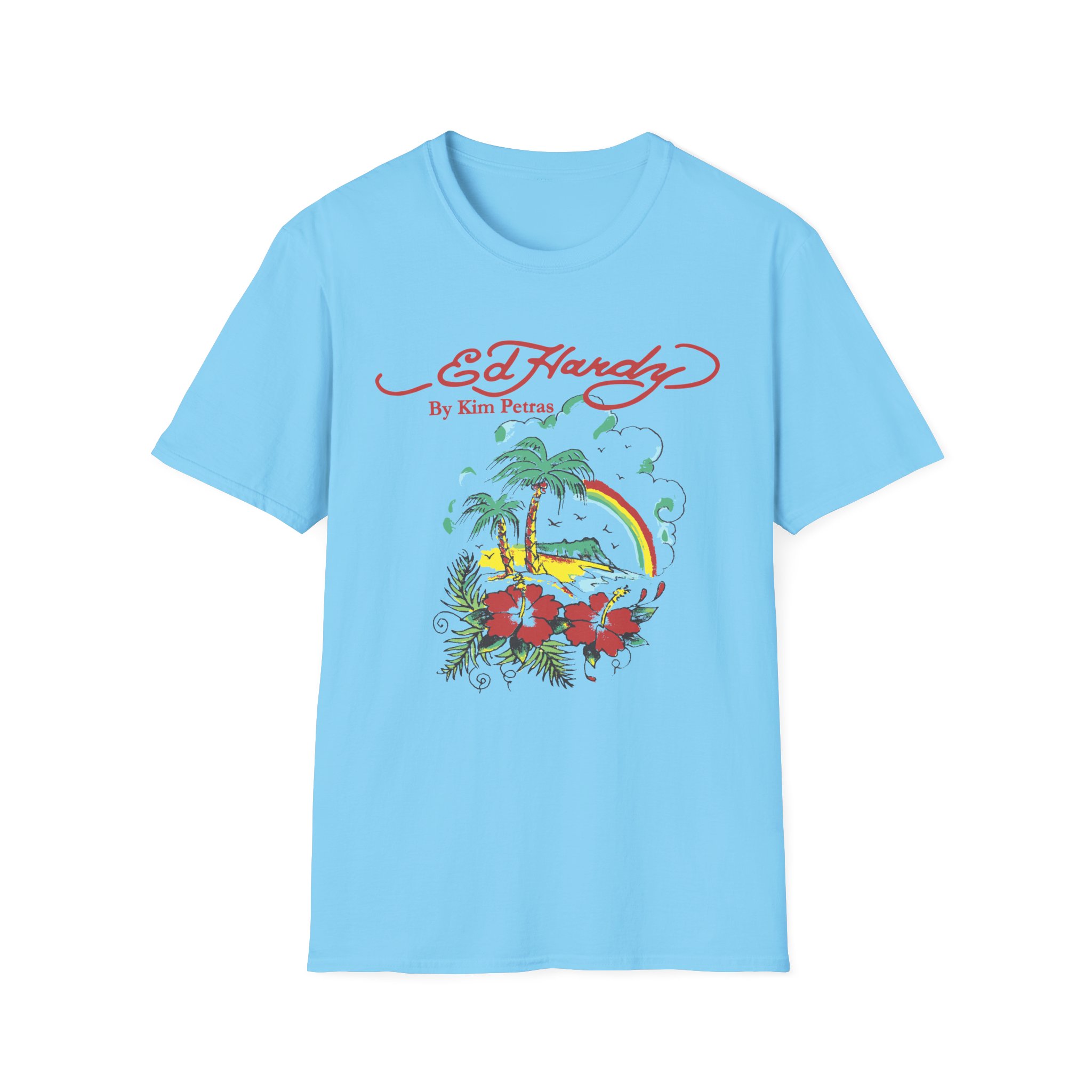 Kim Petras Tropical Scene Lettuce Unisex Softstyle T-Shirt