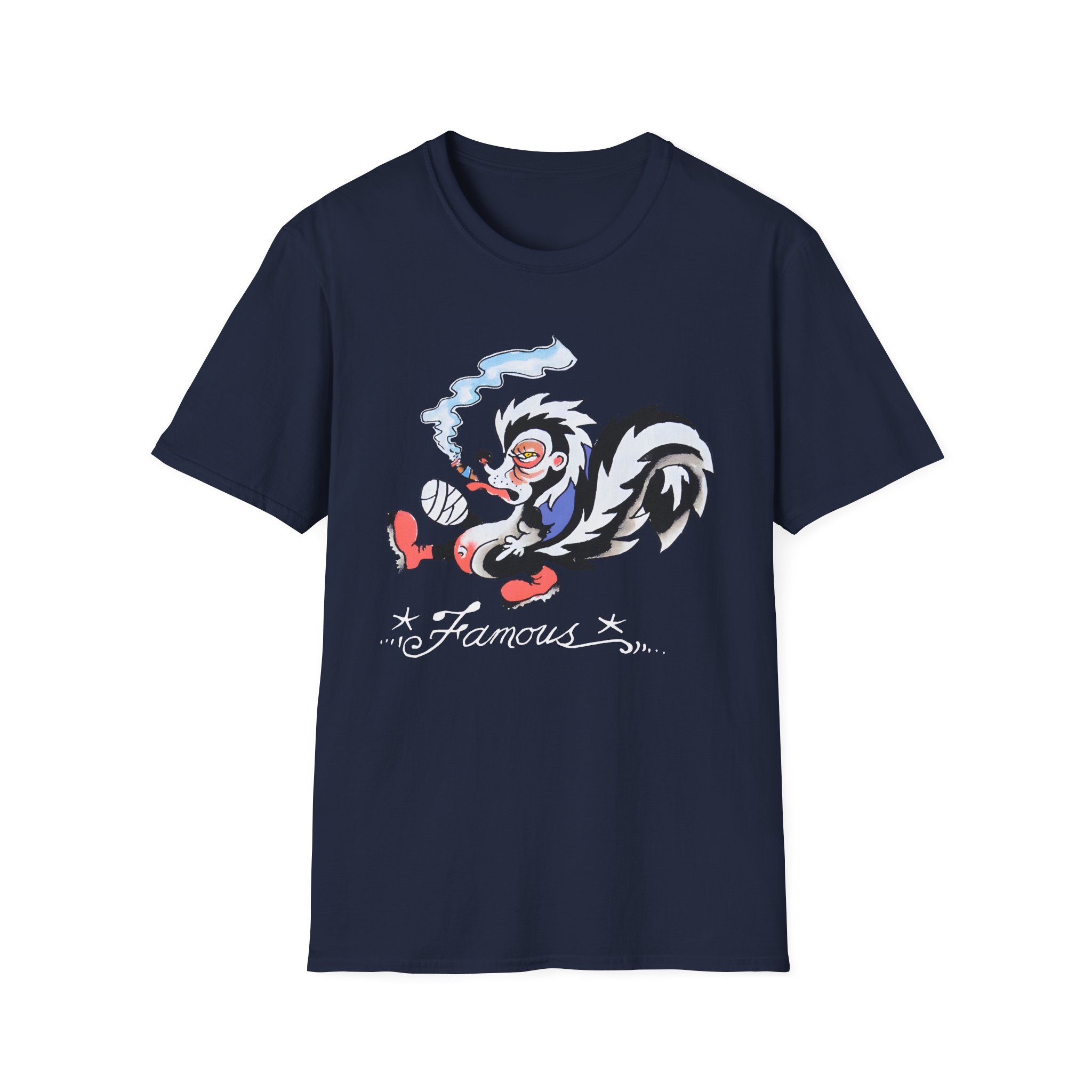 Kim Petras Famous Skunk Boxy Unisex Softstyle T-Shirt