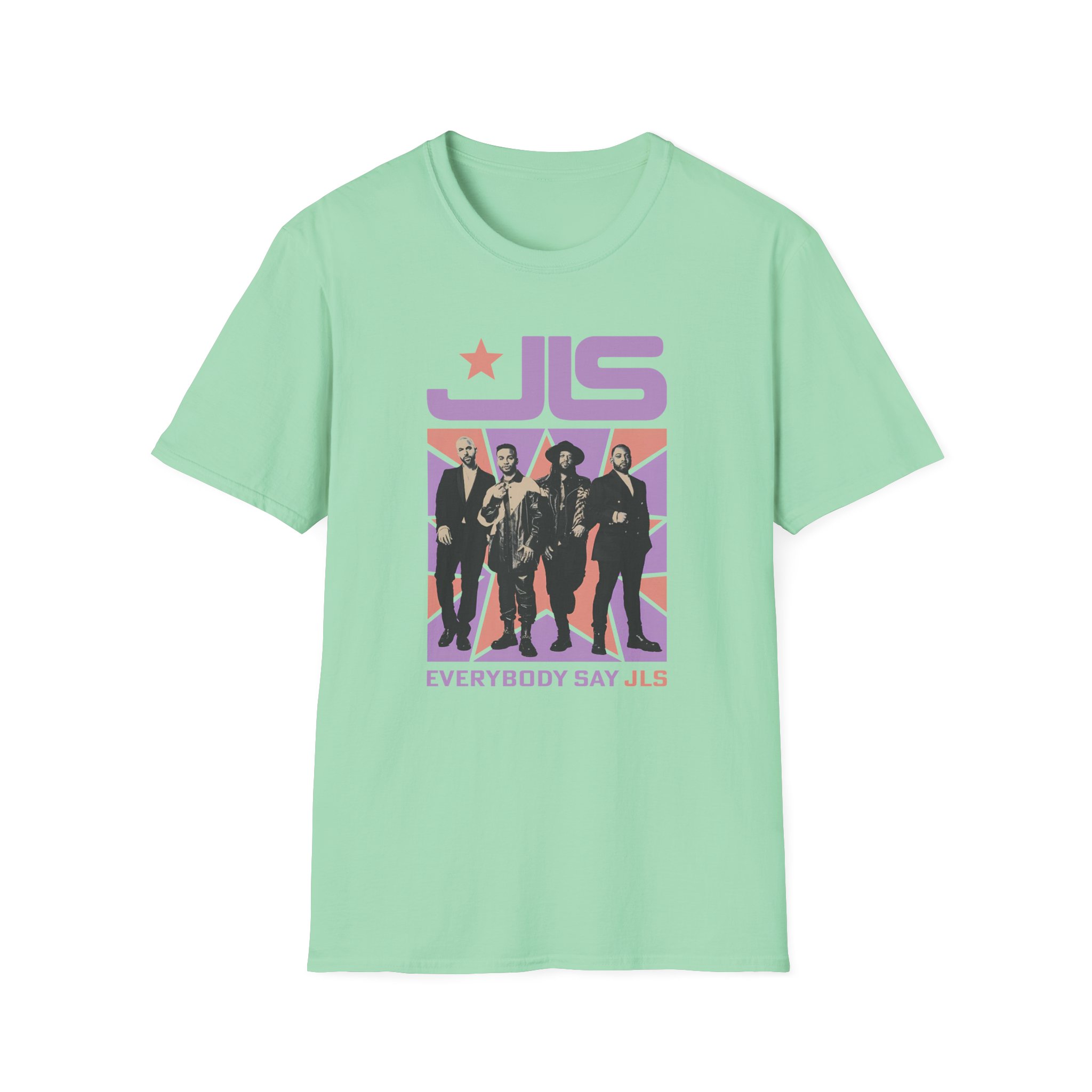 JLS, Everybody Say JLS Photo Star Unisex Softstyle T-Shirt