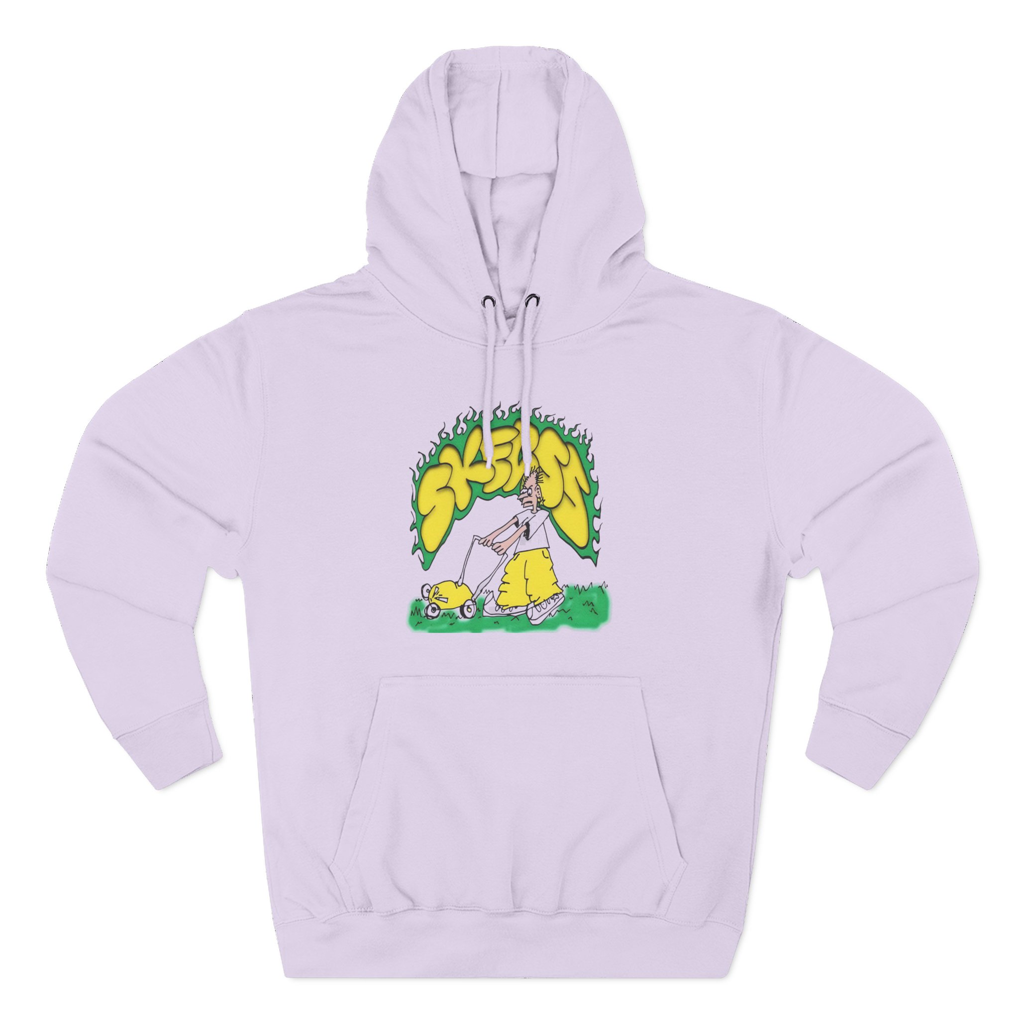 Skegss Lawn Mower Three-Panel Fleece Hoodie