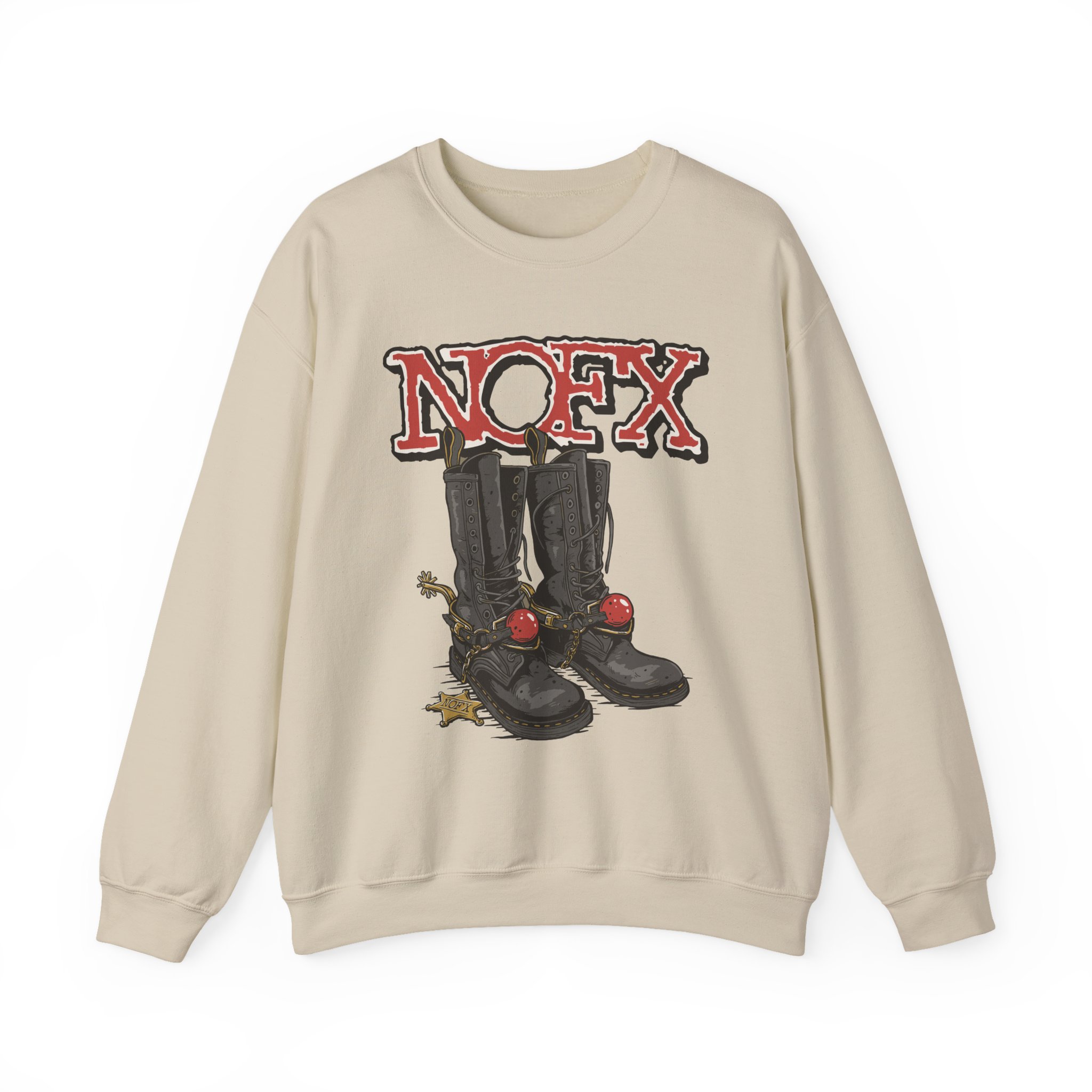 Nofx Boots Unisex Heavy Blendâ„¢ Crewneck Sweatshirt