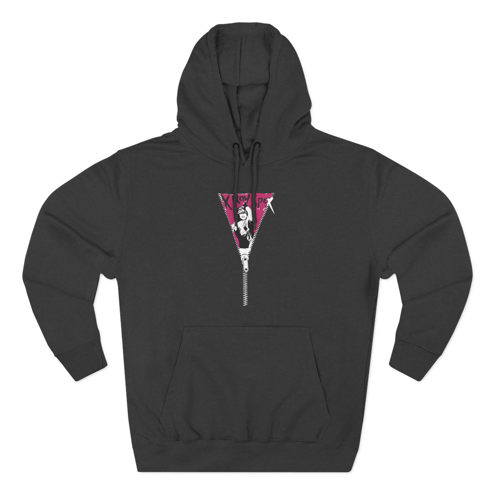 X-ray Spex Zipper Three-Panel Fleece Hoodie