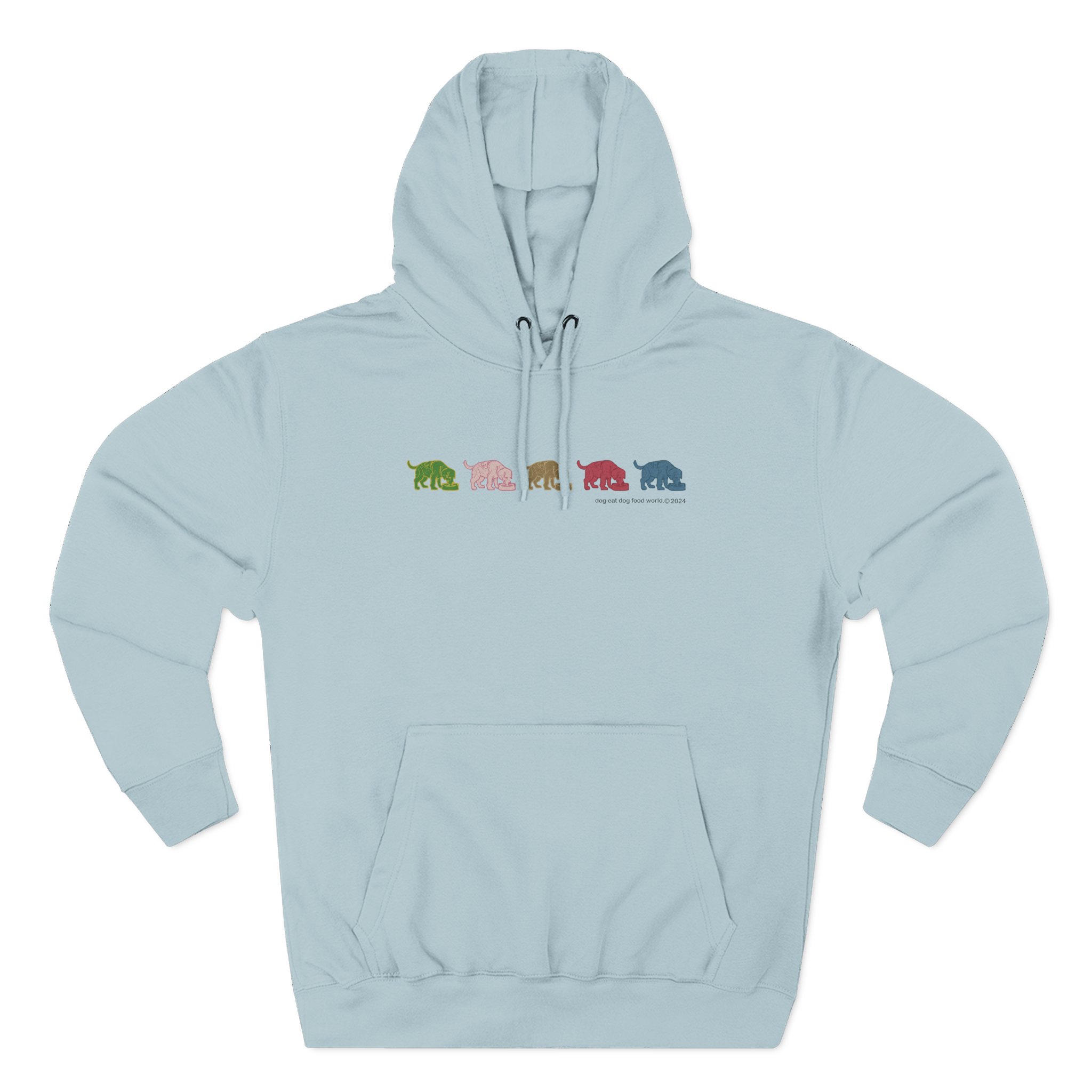 Niko B 5 Dogs Three-panel Fleece Hoodie