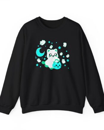 Aphmau Ghost Cat Unisex Heavy Blend™ Crewneck Sweatshirt