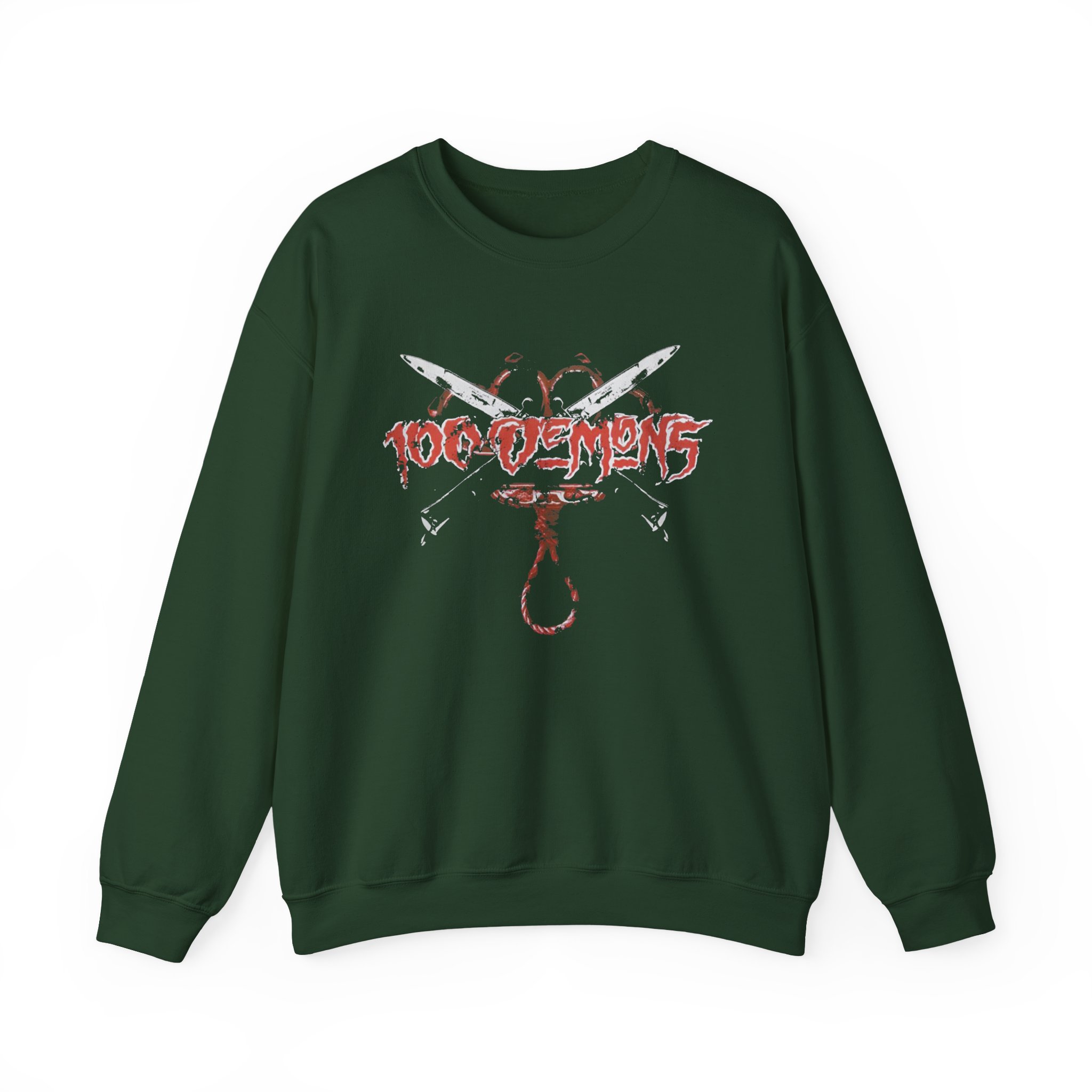 100 Demons Unisex Heavy Blendâ„¢ Crewneck Sweatshirt