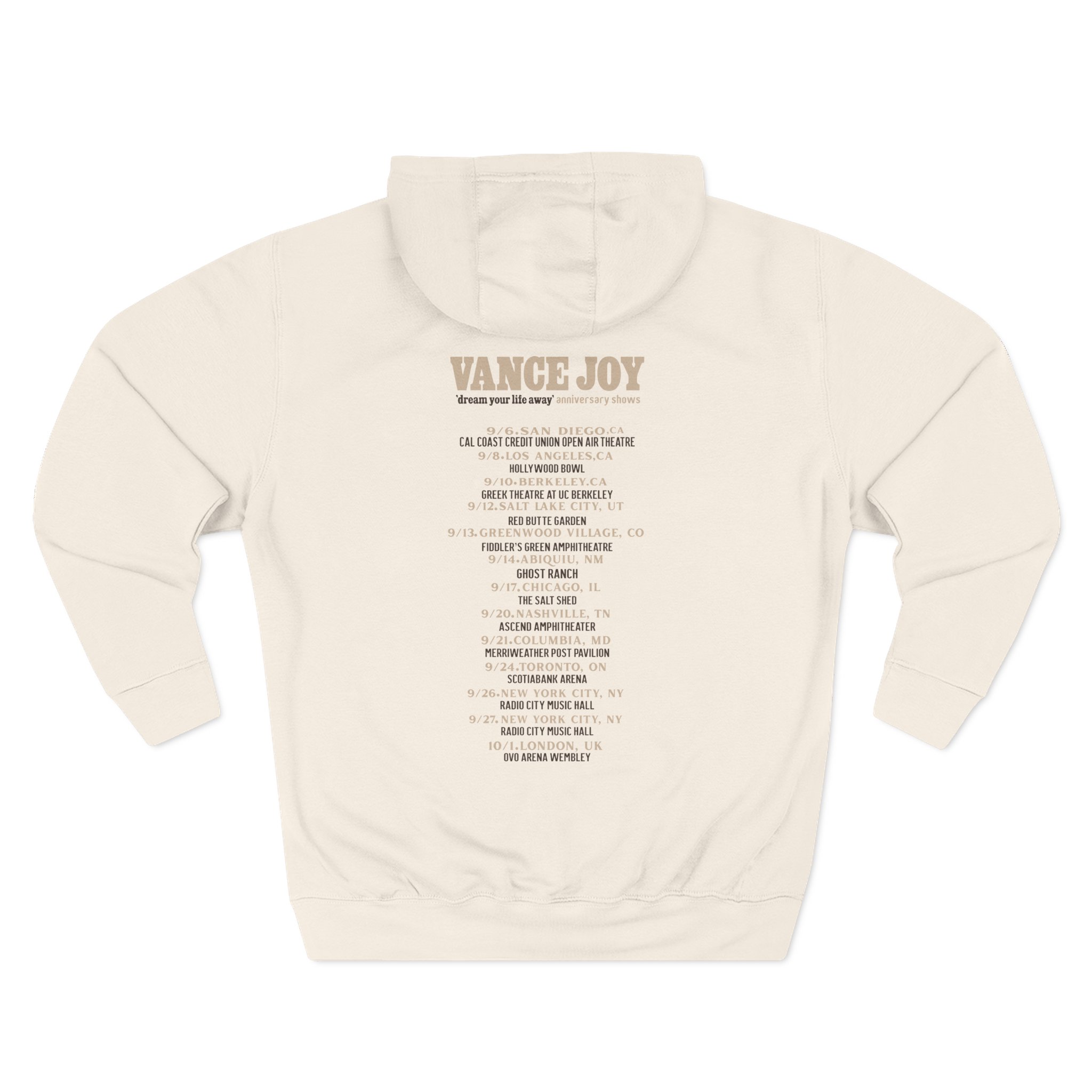 Vance Joy dream your life away Three-Panel Fleece Hoodie