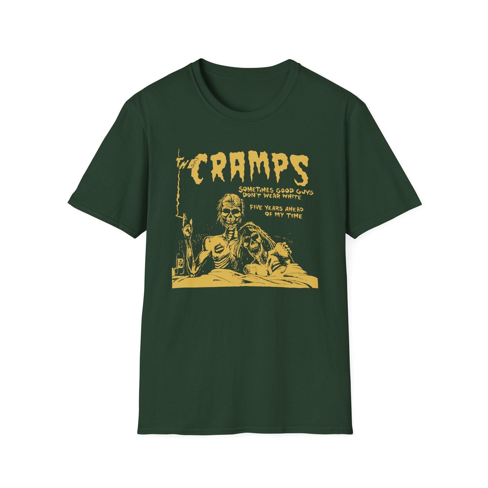 The Cramps Sometimes Good Guys Don’t Wear White Unisex Softstyle T-Shirt