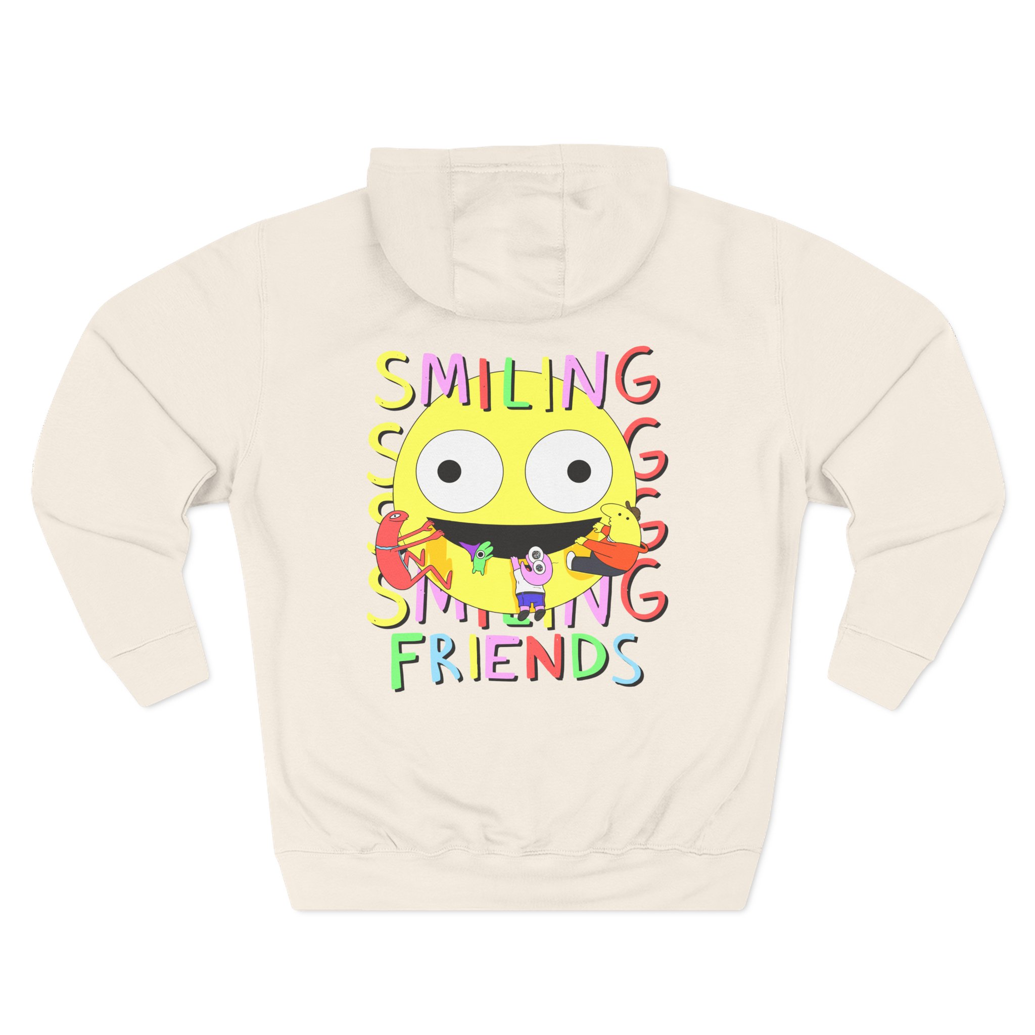 Smiling Friends Three-panel Fleece Hoodie