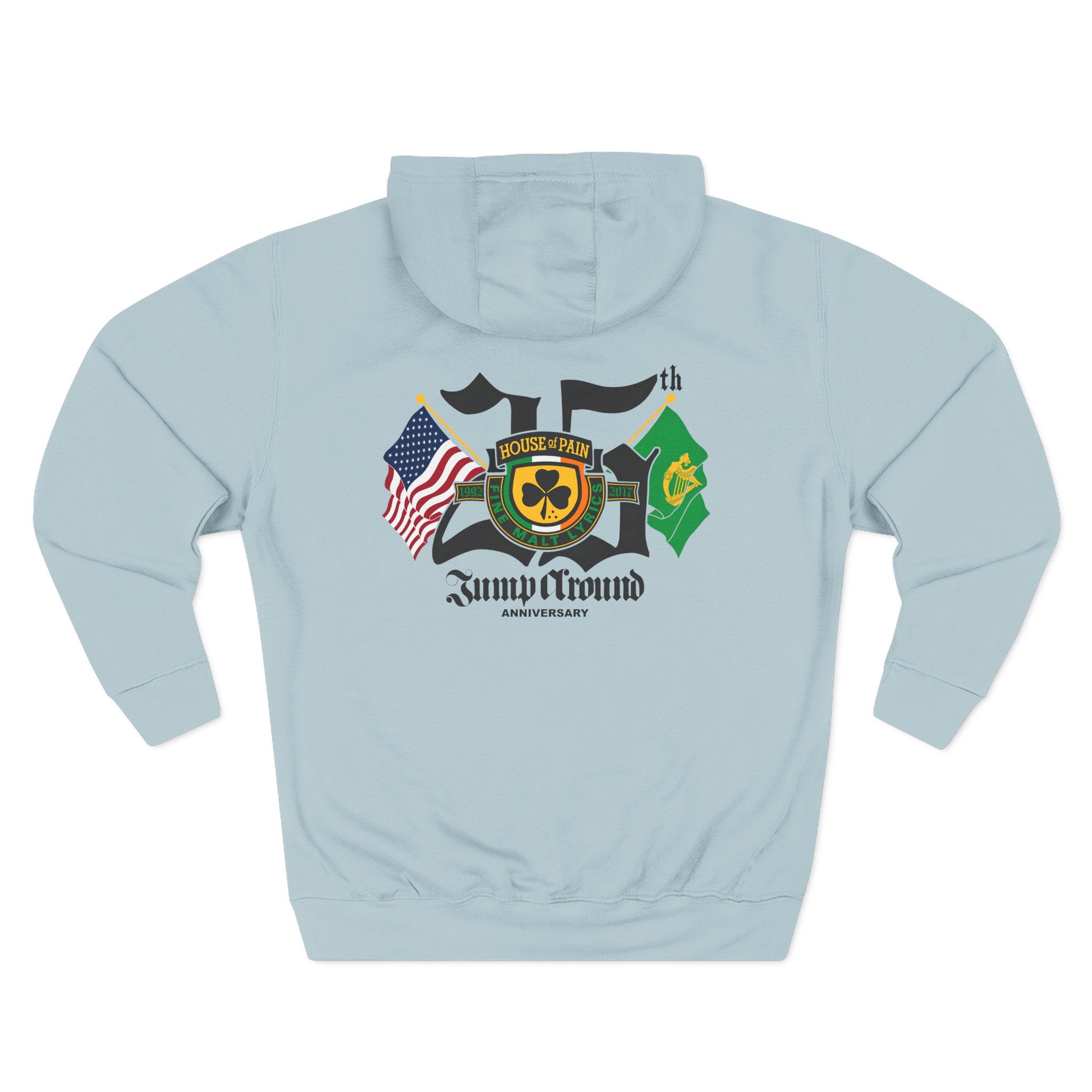 House of Pain Flags Three-Panel Fleece Hoodie