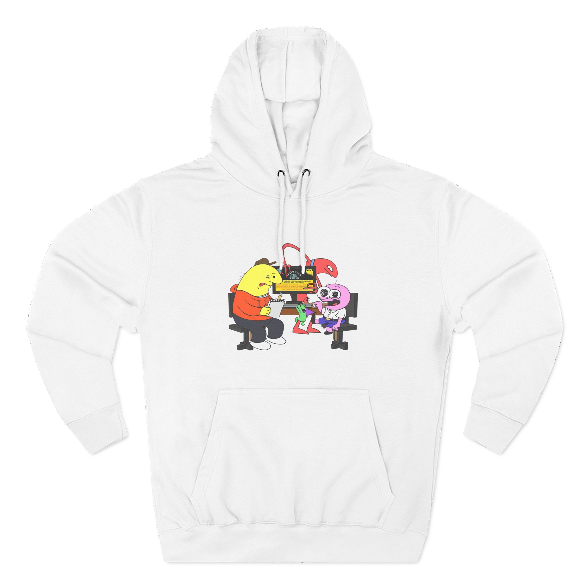 Smiling Friends Three-panel Fleece Hoodie