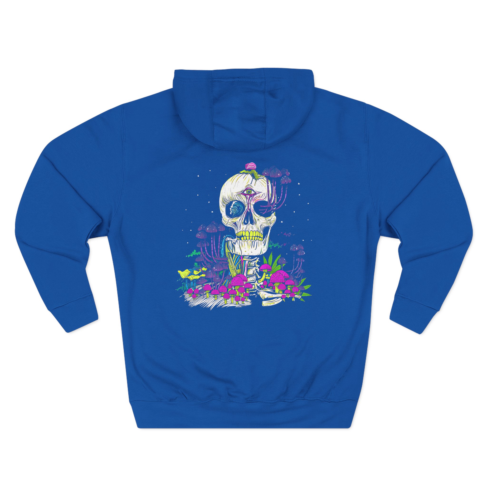 Incubus Magic Mushroom Skull Three-Panel Fleece Hoodie