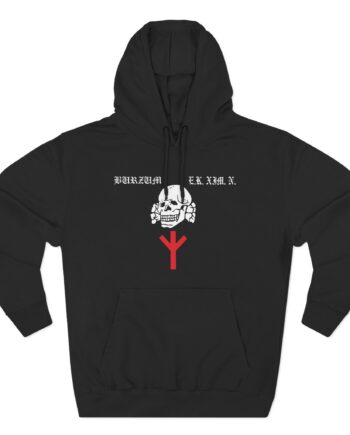 Burzum Support Your Local Einsatz Kommando Three-Panel Fleece Hoodie