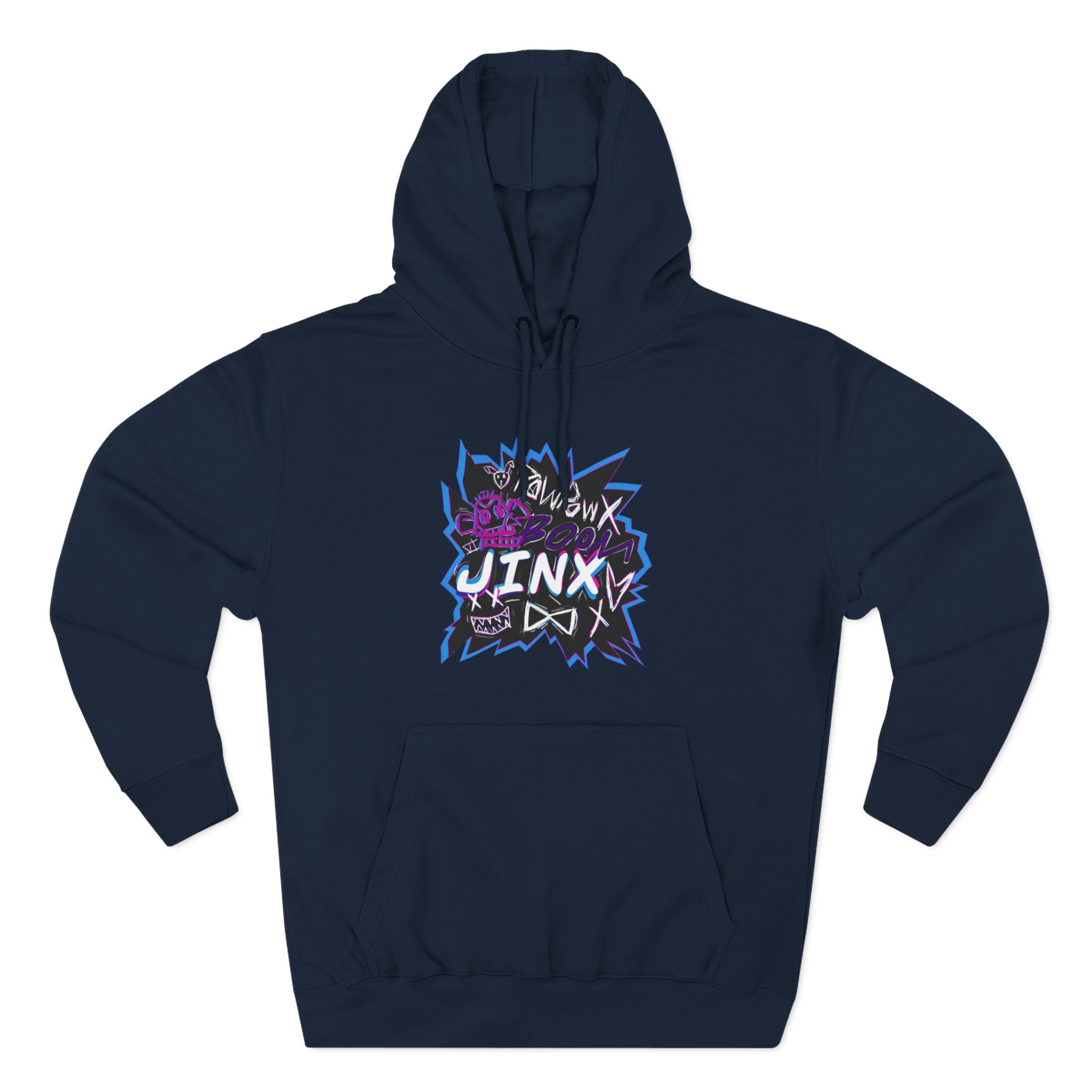 Jinx Three-Panel Fleece Hoodie
