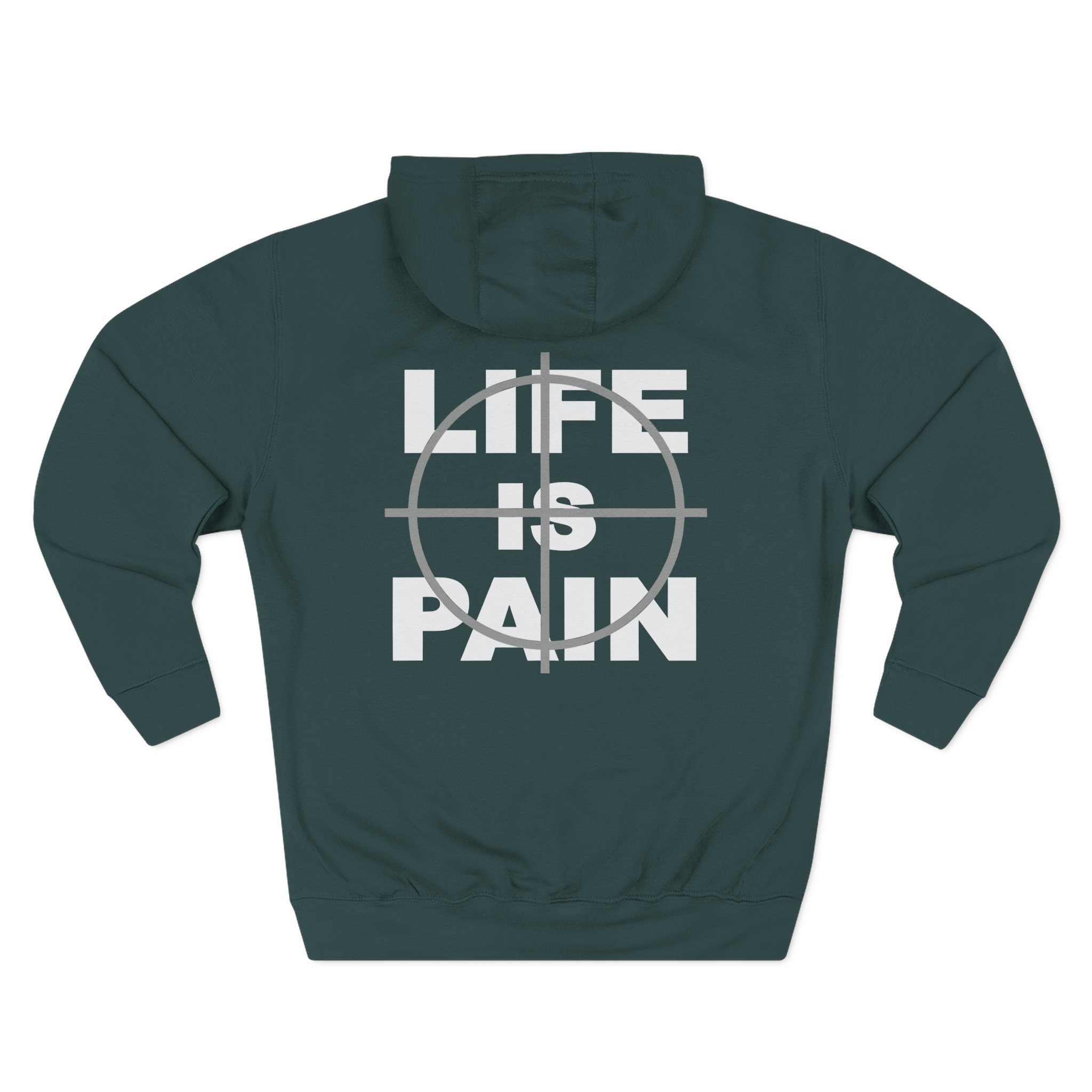 Merauder Life is Pain Three-Panel Fleece Hoodie