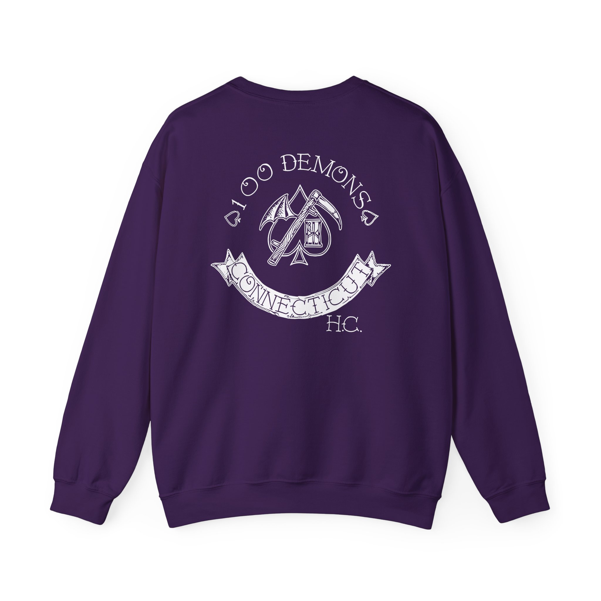 100 Demons Spade Sickle Unisex Heavy Blendâ„¢ Crewneck Sweatshirt