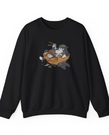 Lirik Ramen Cat Unisex Heavy Blend™ Crewneck Sweatshirt