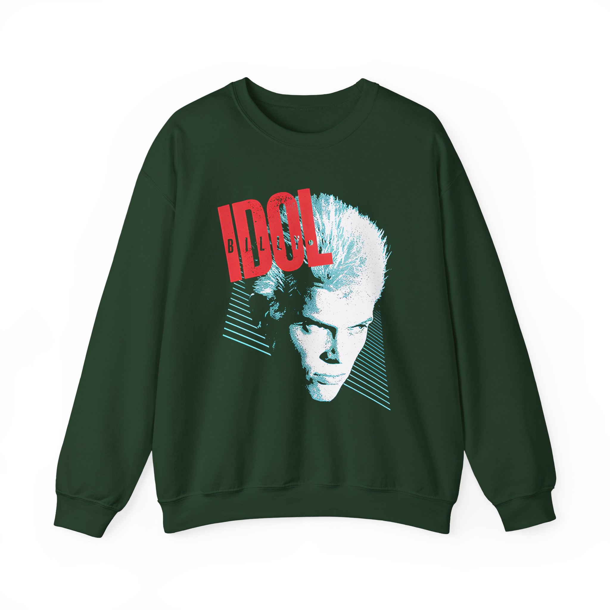 Billy Idol Face Stripes Unisex Heavy Blendâ„¢ Crewneck Sweatshirt