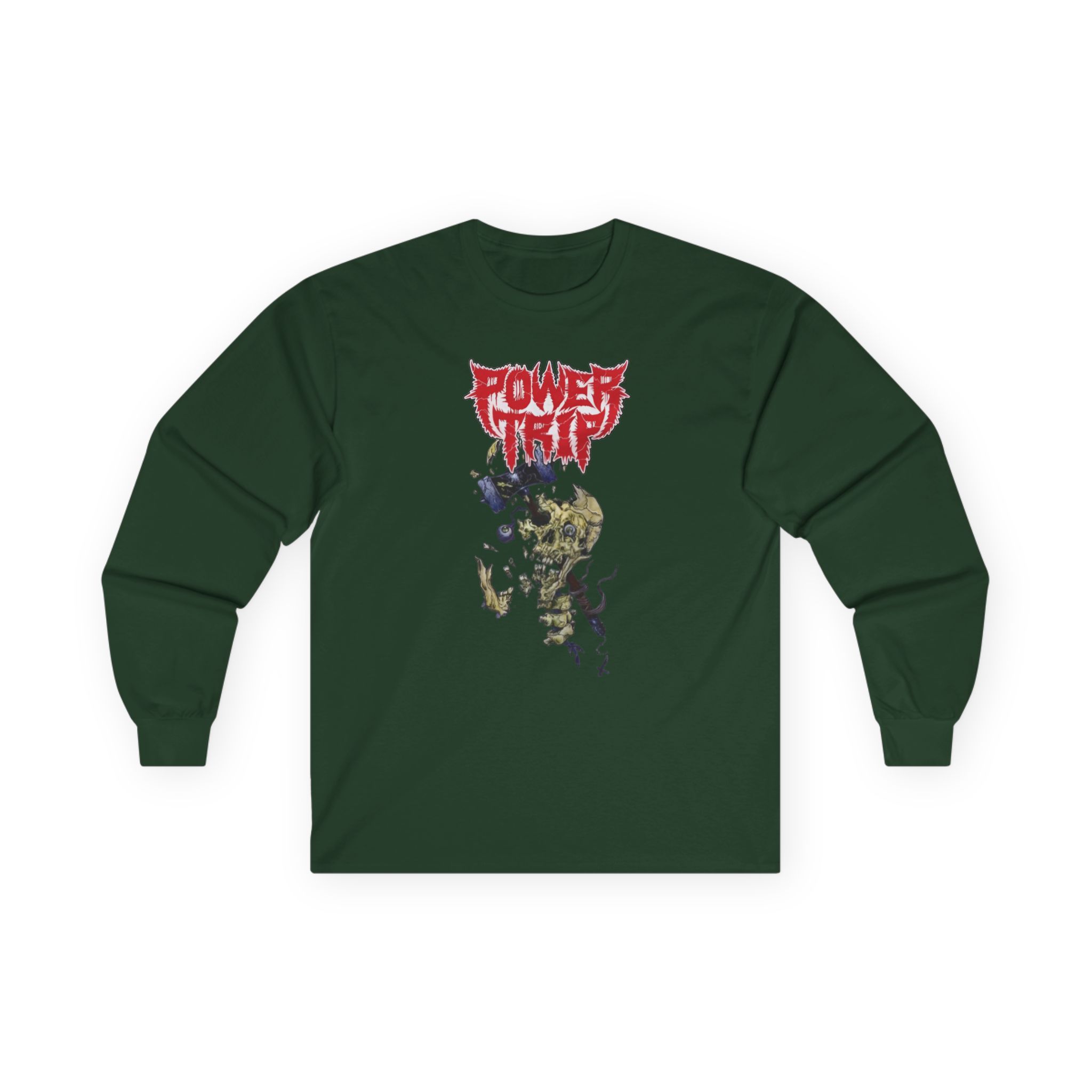 Power Trip Hammer Skull Unisex Ultra Cotton Long Sleeve Tee