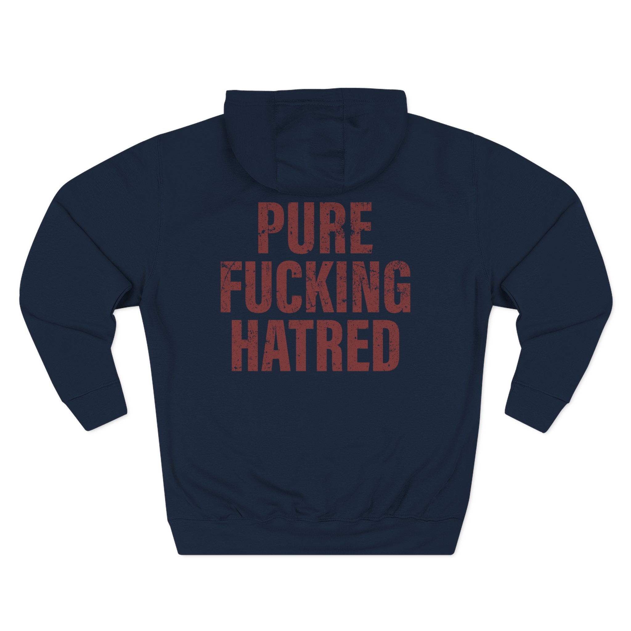 Spite Hatred Three-Panel Fleece Hoodie