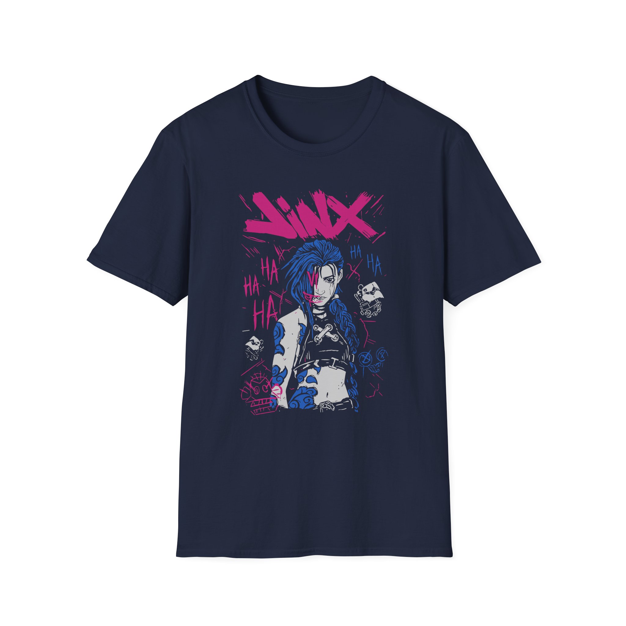 Jinx Arcane Art Unisex Softstyle T-Shirt
