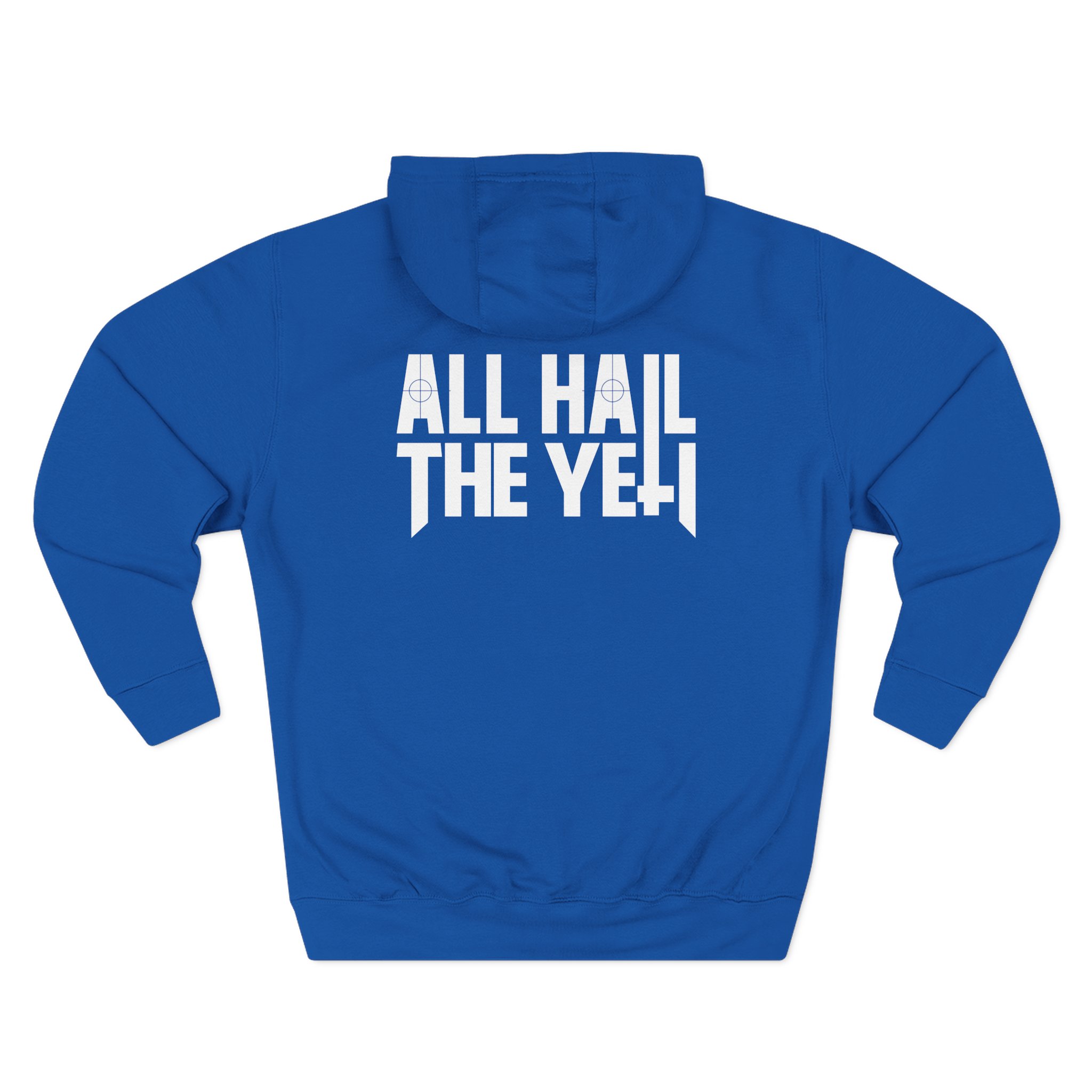 All Hail the Yeti Side Logo Three-Panel Fleece Hoodie