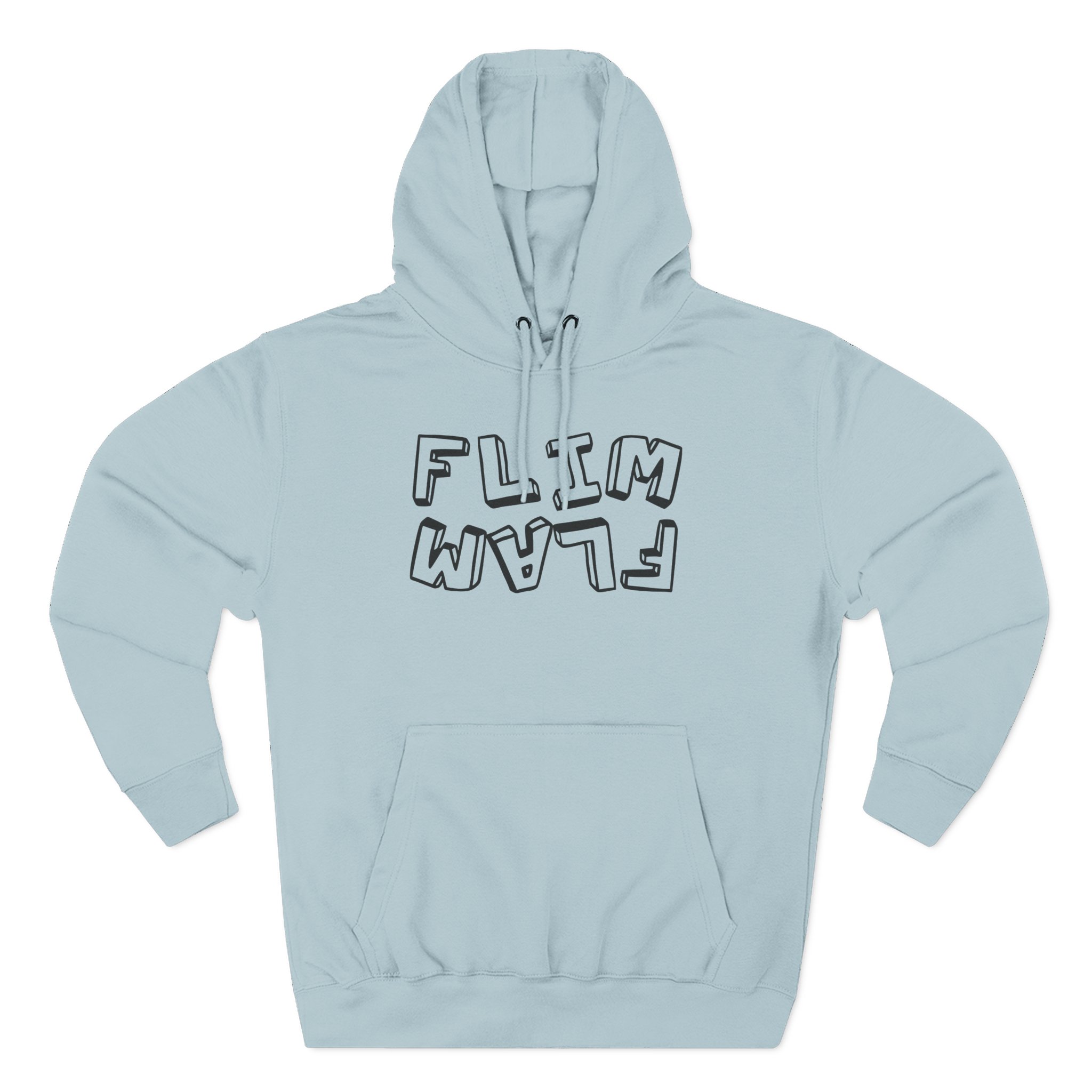 Flamingo Three-Panel Fleece Hoodie