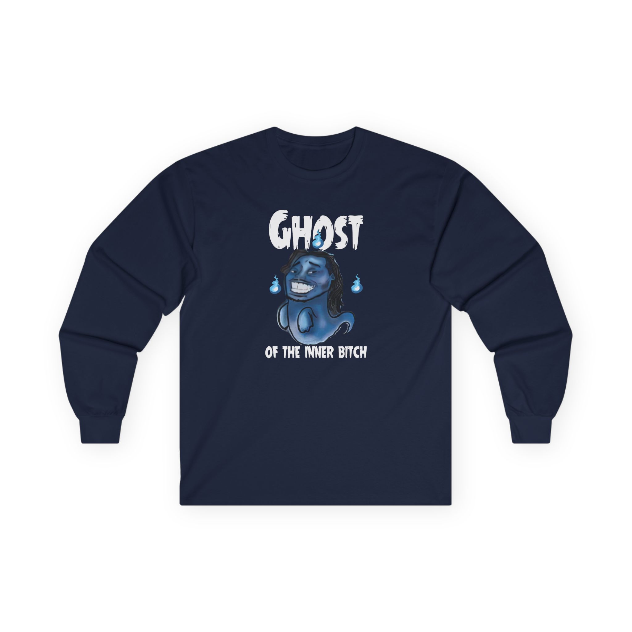 Aba and Preach Ghost of the Inner Bitch Unisex Ultra Cotton Long Sleeve Tee
