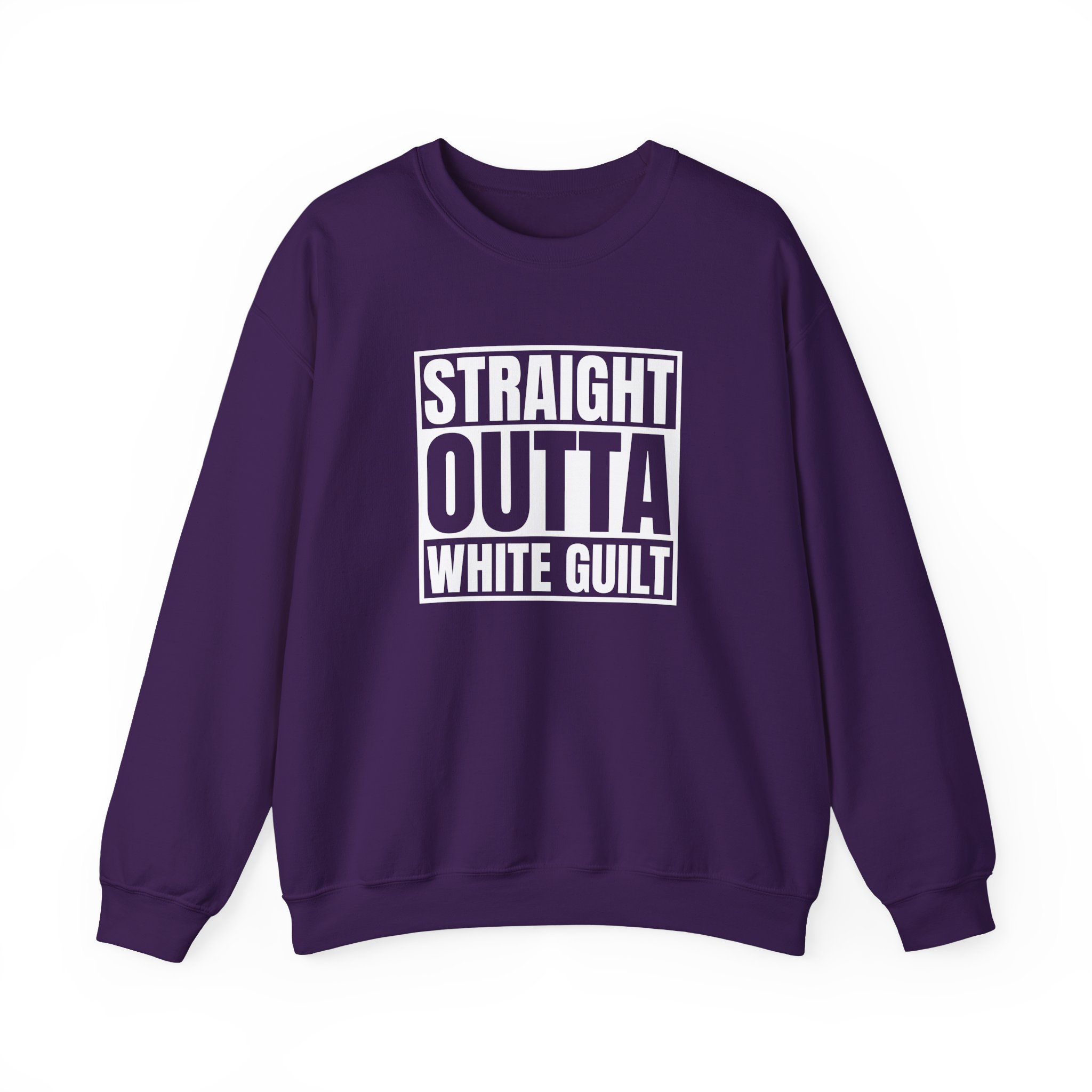 Upchurch Straight Outta White Guilt Unisex Heavy Blendâ„¢ Crewneck Sweatshirt