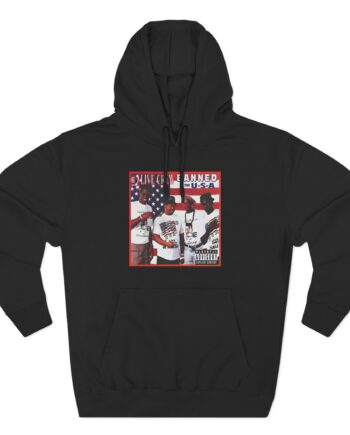 2 Live Crew Banned in the Usa Three-Panel Fleece Hoodie