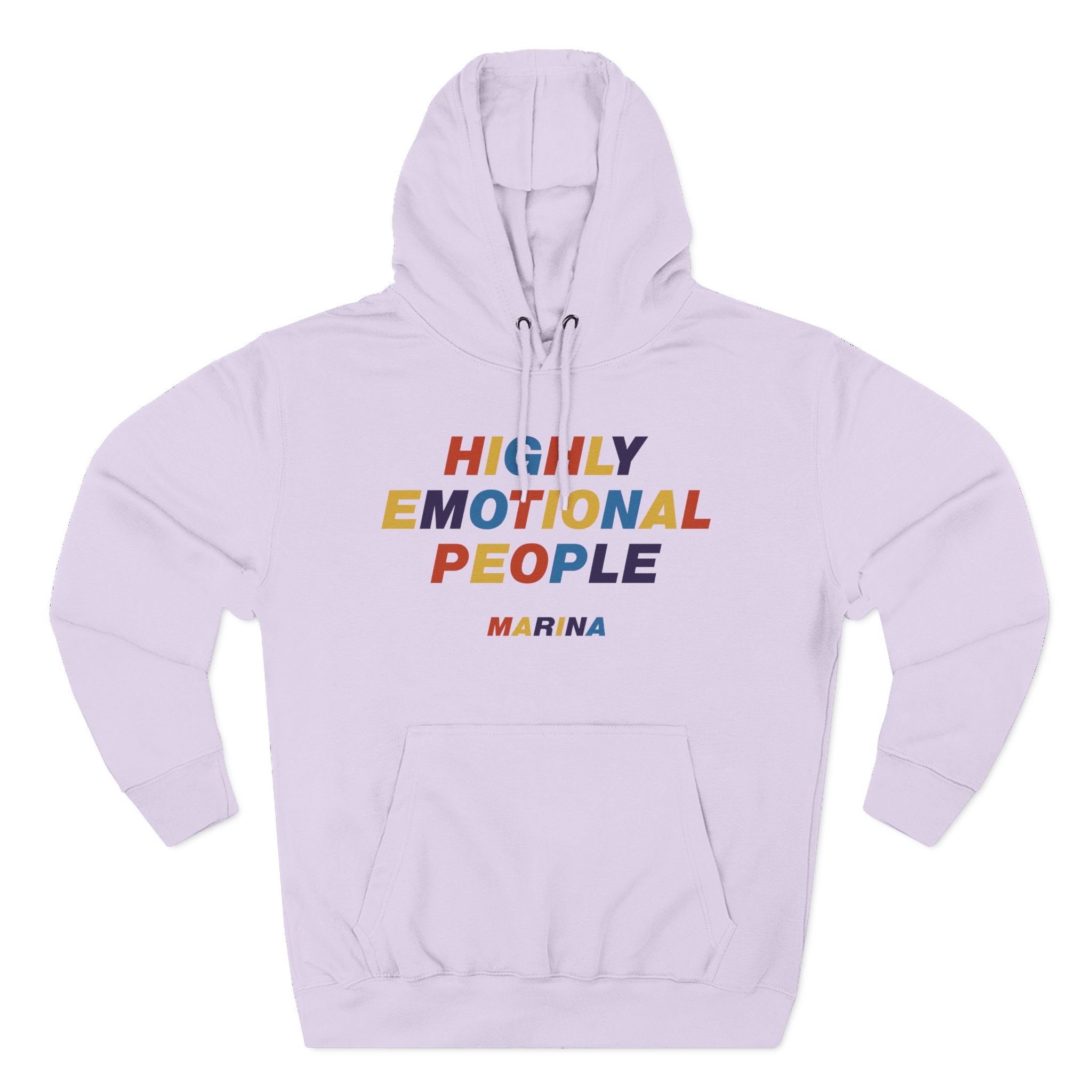 Marina Highly Emotional People Three-Panel Fleece Hoodie