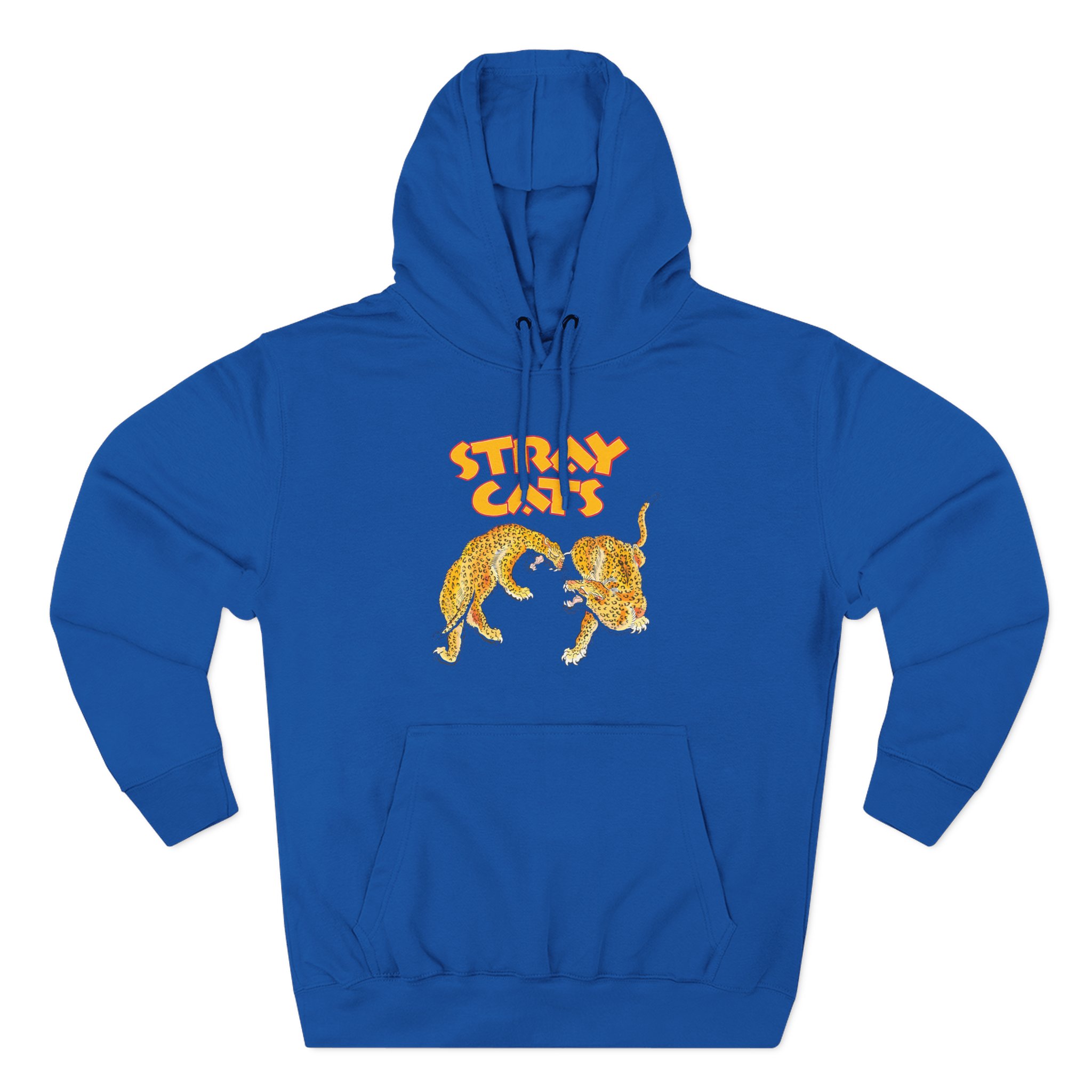 Stray Cats Cheetah Three-Panel Fleece Hoodie
