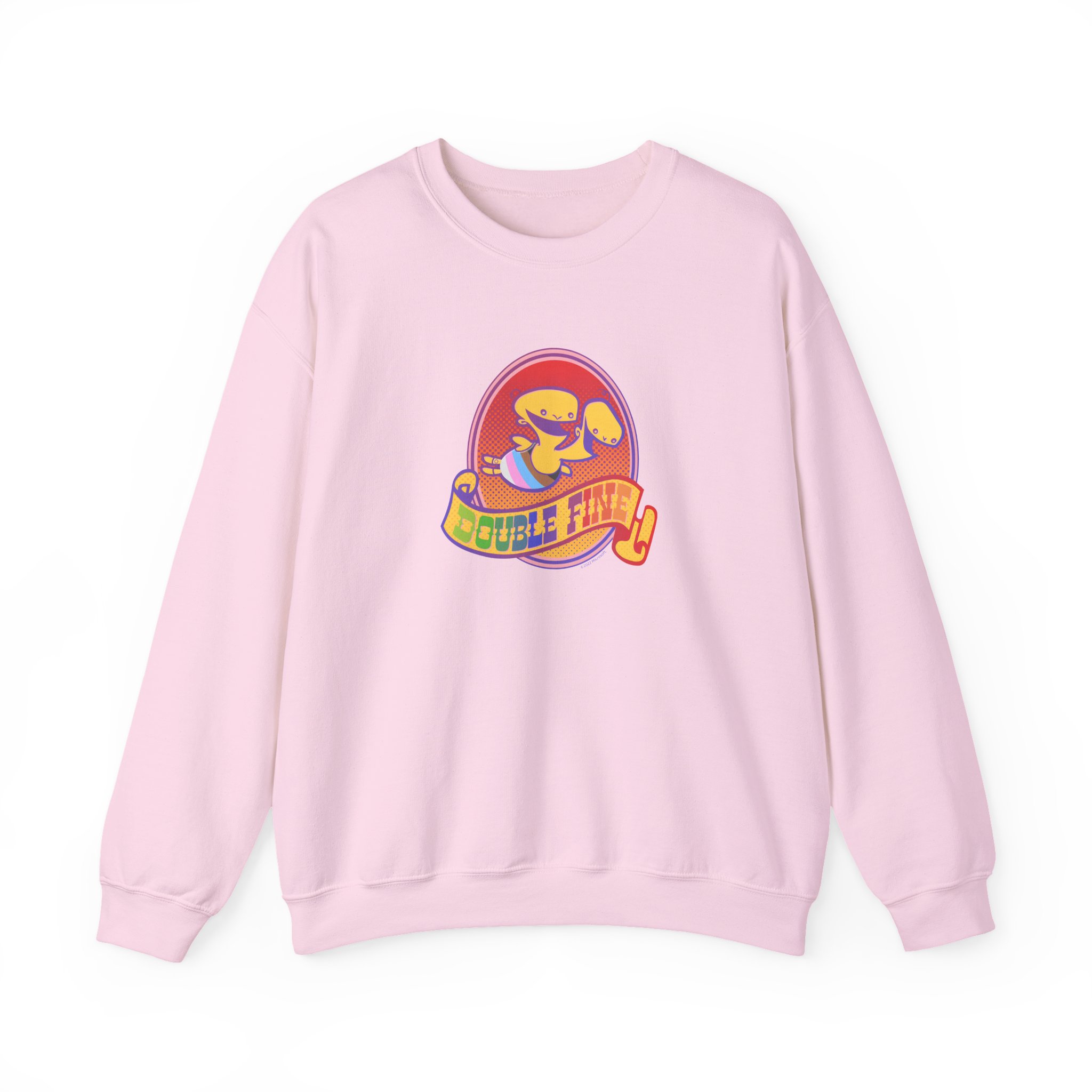 Double Fine Pride Unisex Heavy Blendâ„¢ Crewneck Sweatshirt