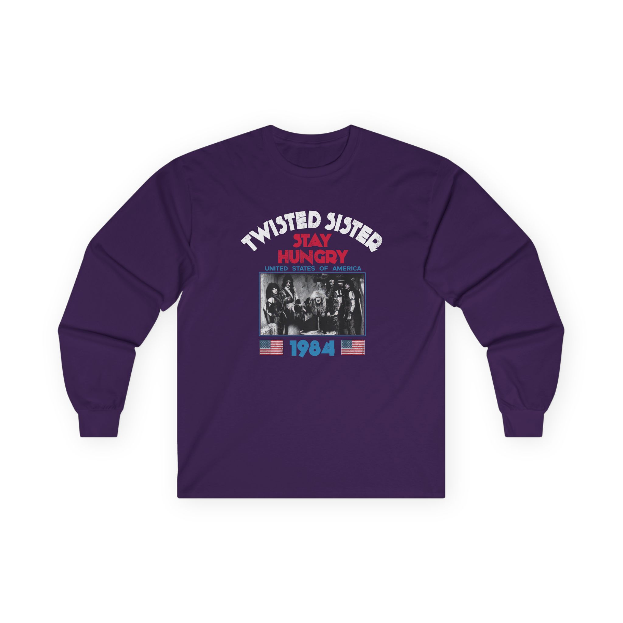 1984 Stay Hungry Tour Twisted Sister Unisex Ultra Cotton Long Sleeve Tee
