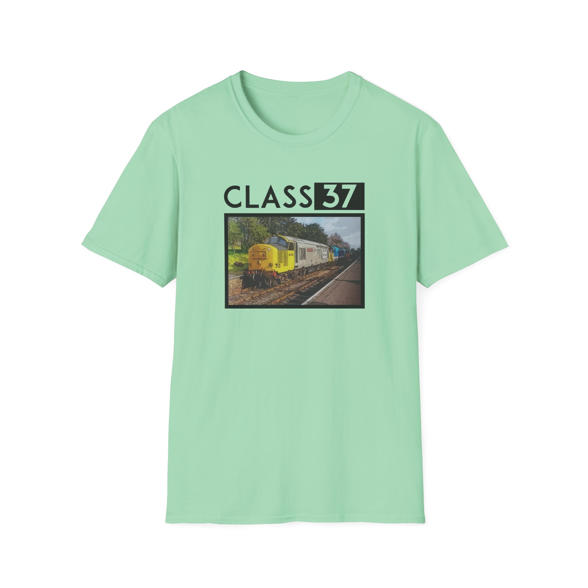 Ryan Windridge Class 37 Train Unisex Softstyle T-Shirt