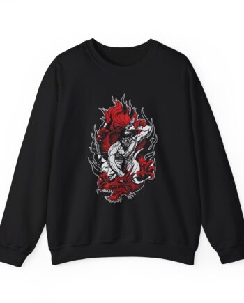 100 Demons Samurai Dragon Unisex Heavy Blend™ Crewneck Sweatshirt